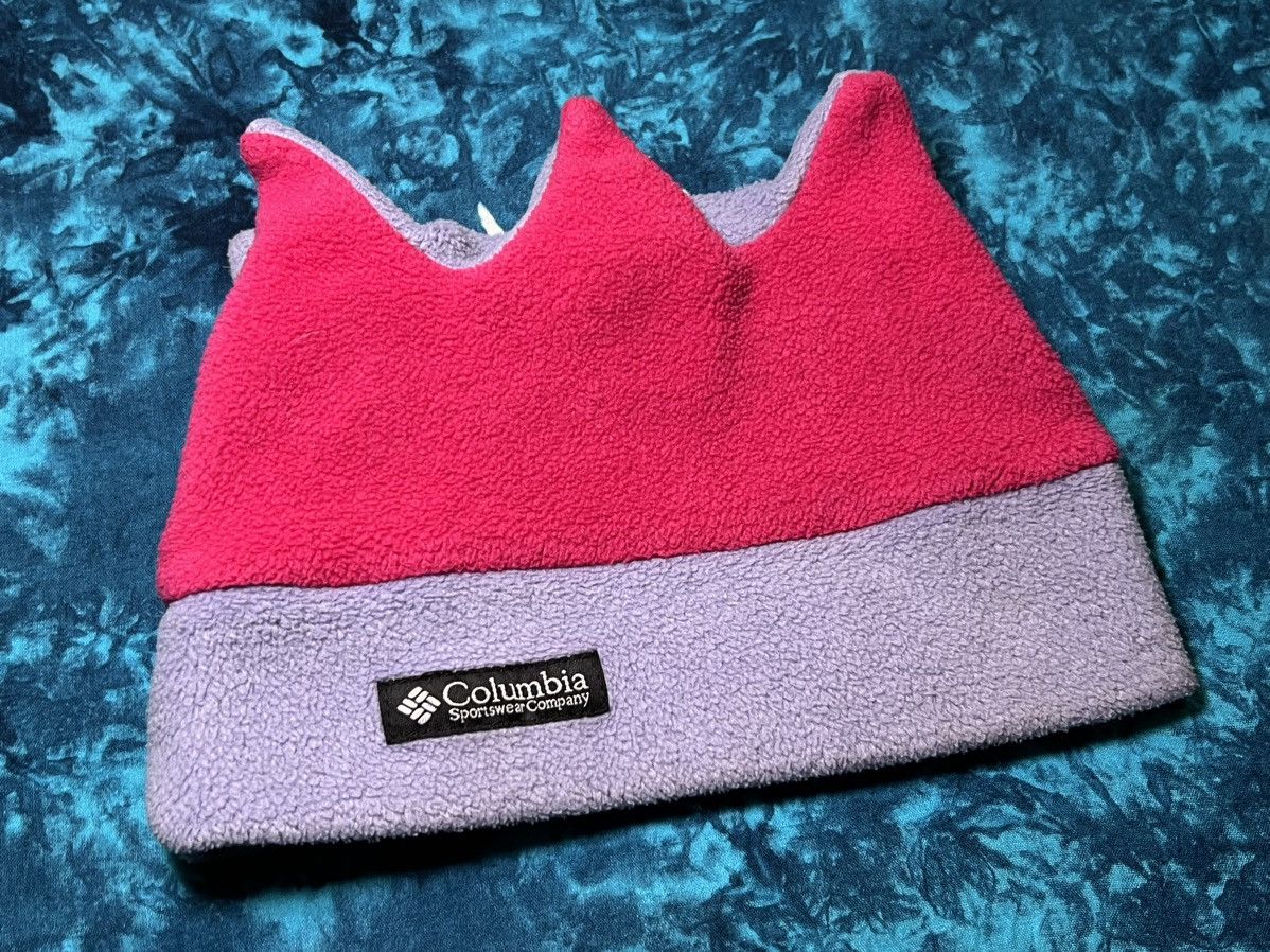 Columbia Vintage 90s Columbia Joker Paneled Fleece Beanie Rare Size ONE SIZE - 4 Thumbnail