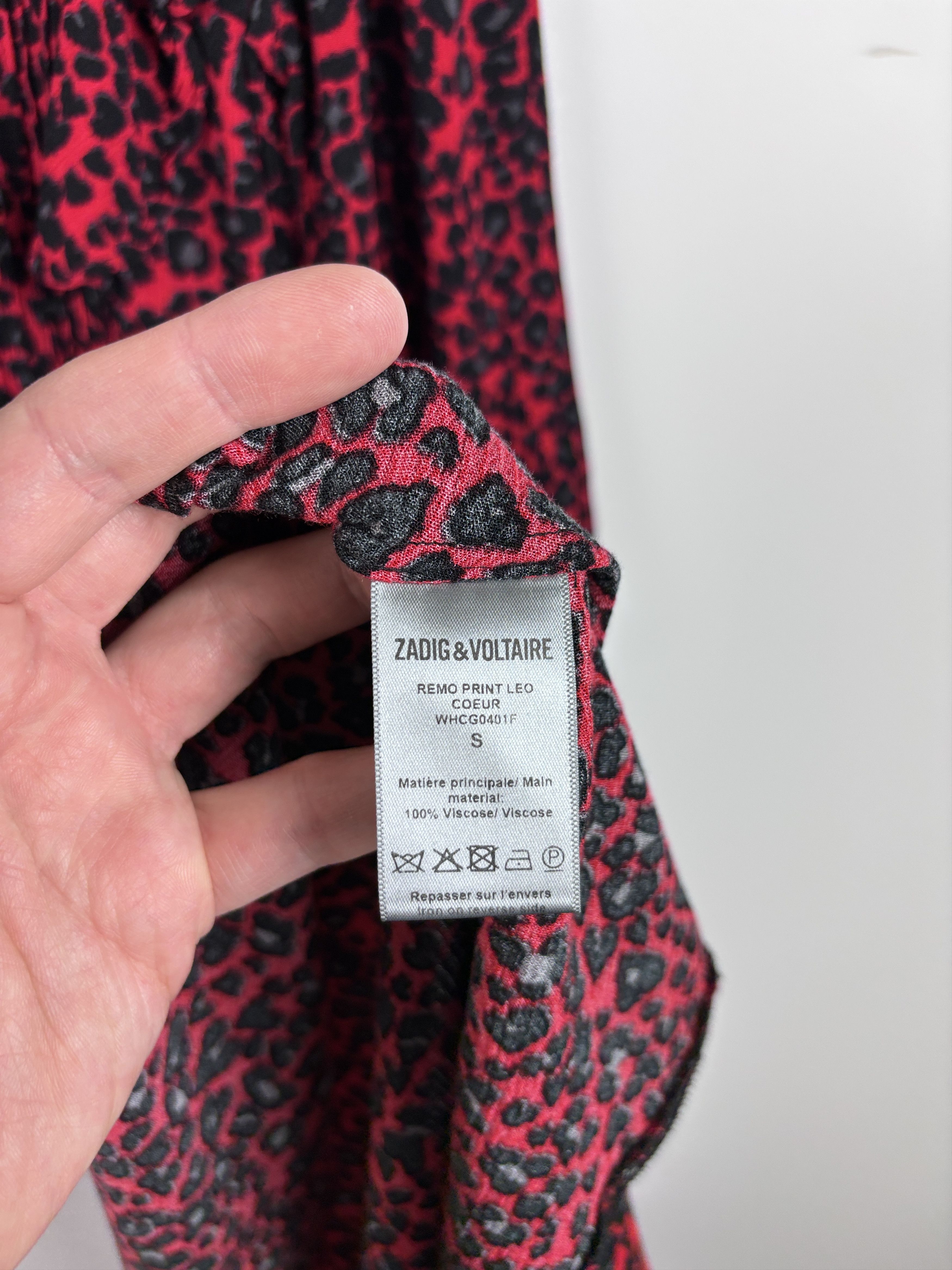 Zadig & Voltaire Zadig & Voltaire Remo Print Leo Coeur Dress Red Leopard S Size S / US 4 / IT 40 - 9 Thumbnail