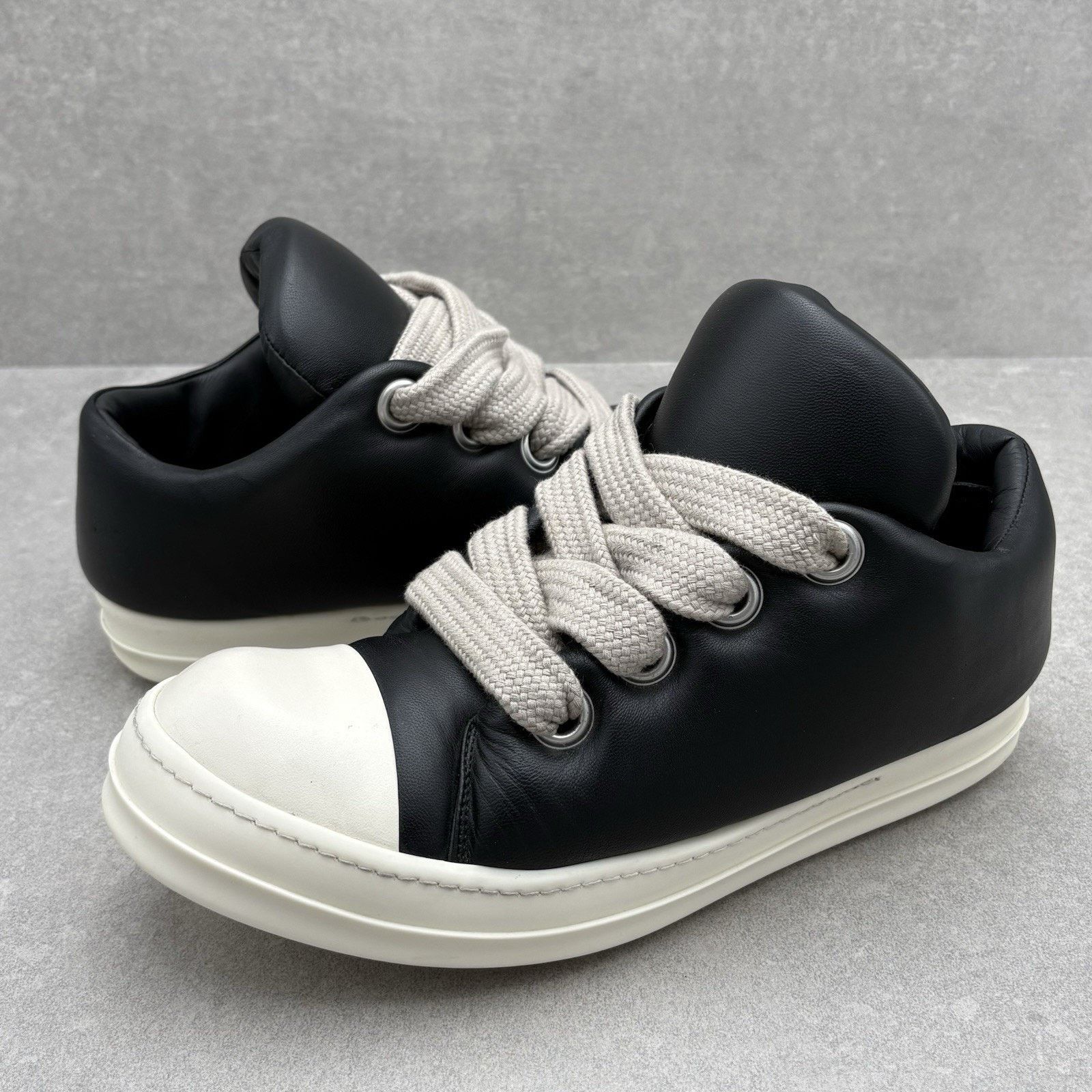 Rick Owens Rick Owens Jumbo Laces Ramones Black Low Top Sneakers