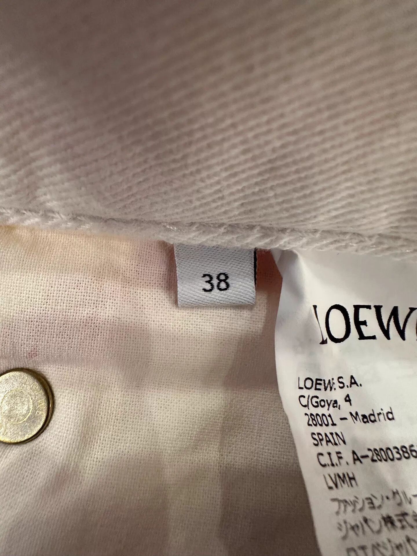 Loewe Loewe women's pink & blue tie-dye leather patch logo jeans Size 26" / US 2 / IT 38 - 6 Thumbnail