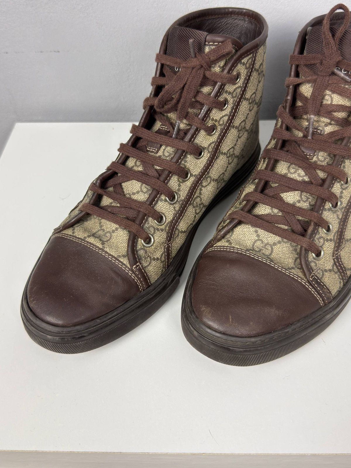 Gucci GUCCI A/W2012 “California” GG Monogram Canvas High Top Shoes Size US 9 / EU 42 - 8 Thumbnail