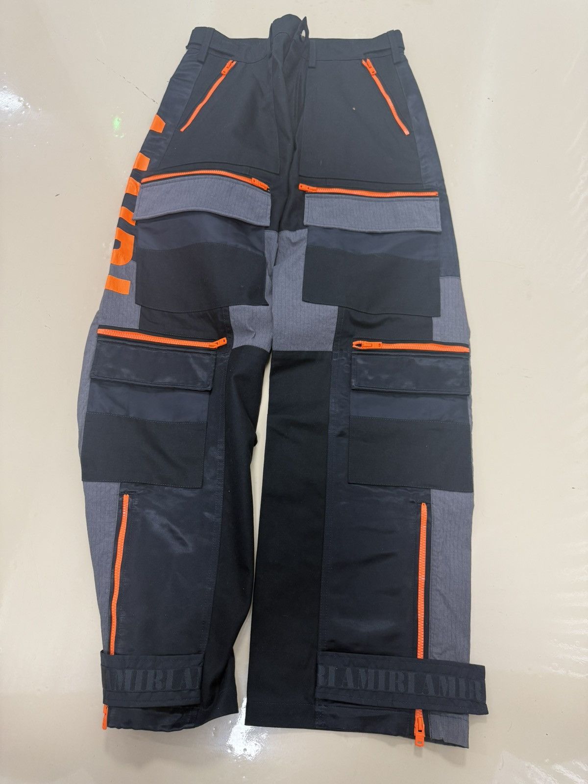 Amiri Black Parachute Pants