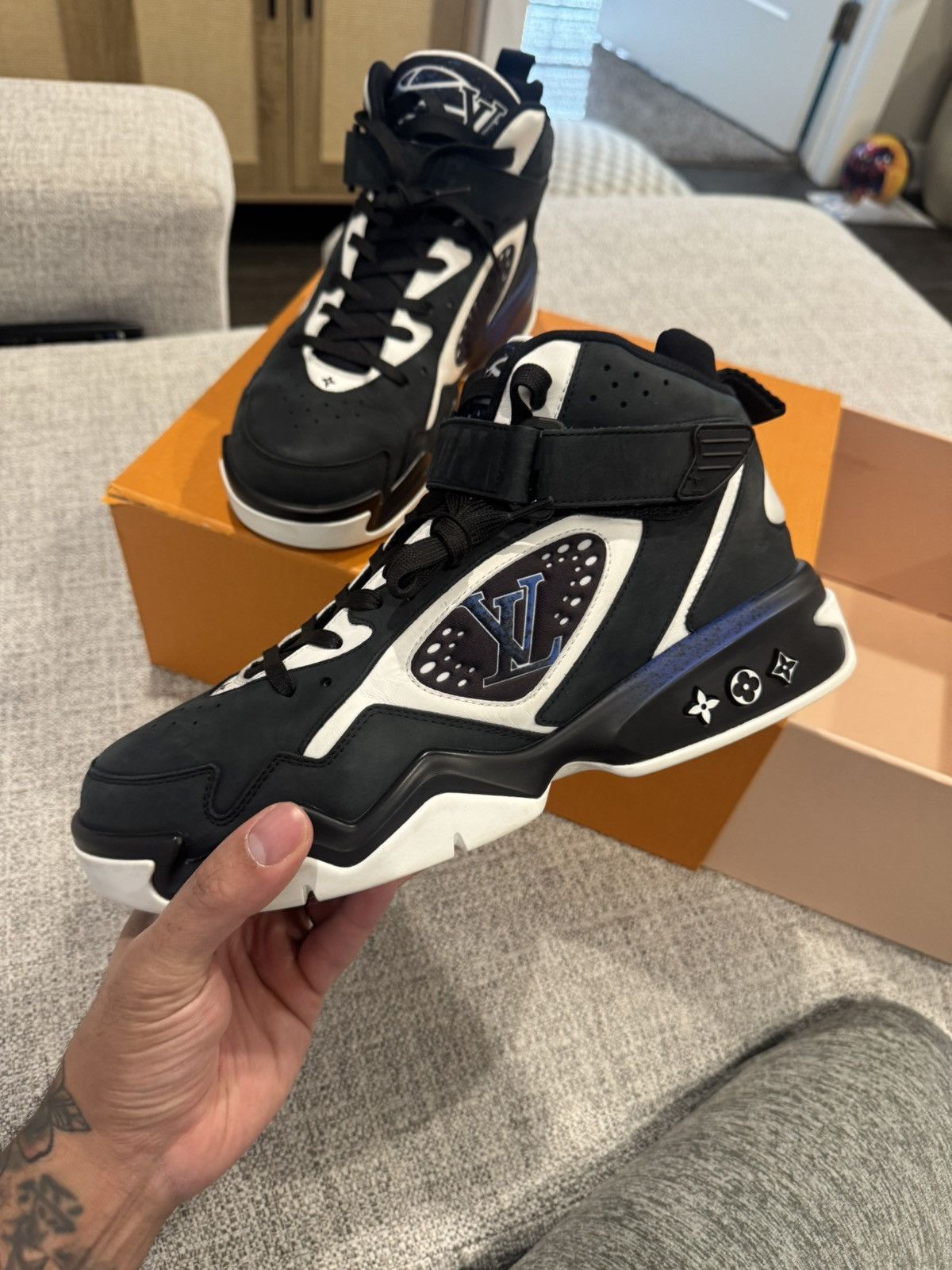 Louis Vuitton Louis Vuitton Basketball Sneakers | Grailed Louis Vuitton Louis Vuitton Basketball Sneakers | Grailed