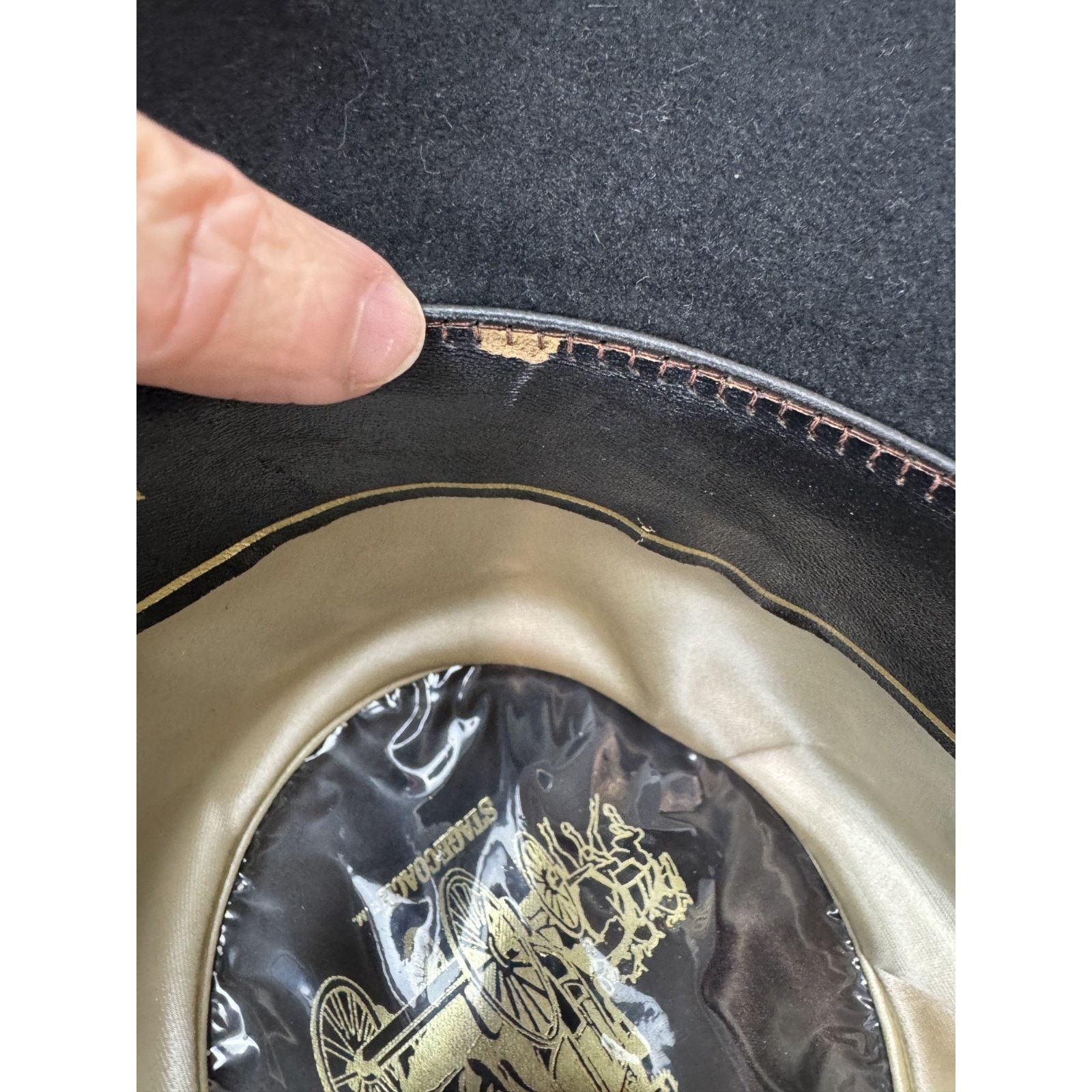 Other Vtg Resistol Stagecoach Black Felt Western Hat Cowboy Hat Size ONE SIZE - 13 Thumbnail