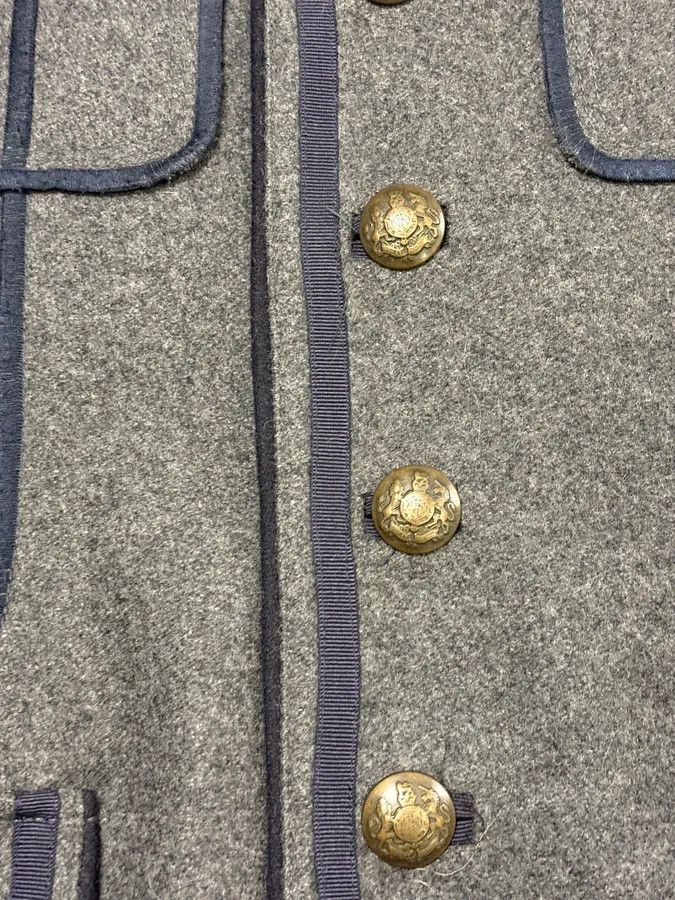 Dolce & Gabbana AW2009 Dolce & Gabbana Grey & Navy Napoleon Officer Wool Jacket Size 42R - 10 Thumbnail