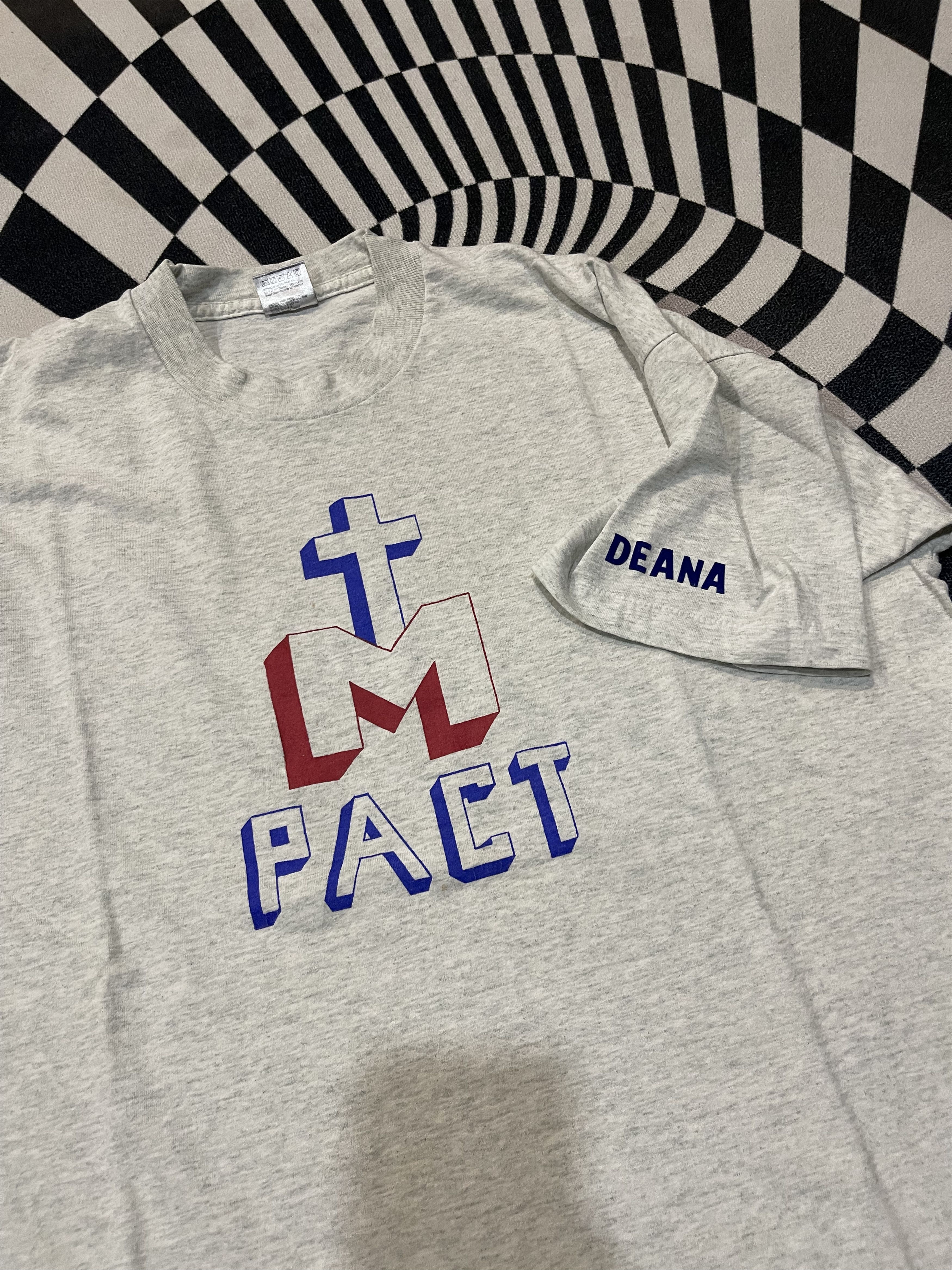 Vintage 🔥 RARE 90s VINTAGE "TURN OR BURN" CHRISTIAN TEE 🔥 Size US XL / EU 56 / 4 - 2 Thumbnail