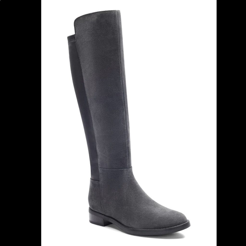 Blondo Blondo Waterproof Grey Suede Leather Riding Boots Size 7.5 Size US 7.5 / IT 37.5 - 2 Thumbnail