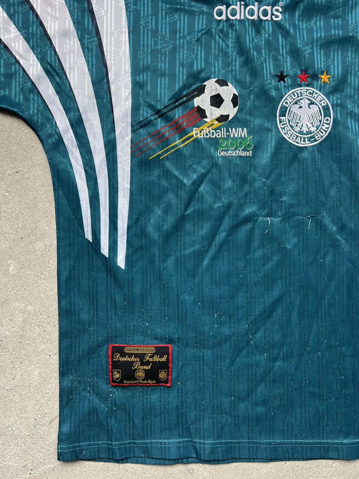 Adidas Deutschland Trikot 1996 adidas Away DFB Jersey Germany Shirt Size US S / EU 44-46 / 1 - 3 Thumbnail