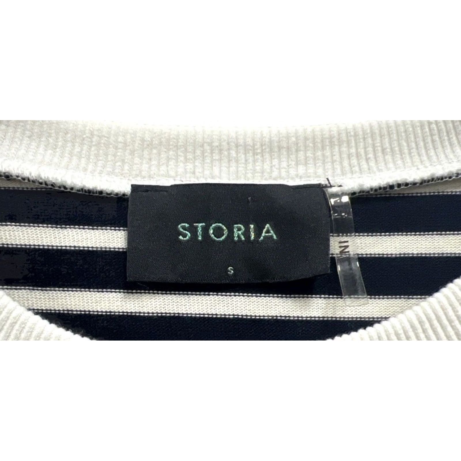 Nautica Nautical Striped Dress Navy White Rope Sleeve Short Sleeve Women’s Small Size 28" / US 6 / IT 42 - 6 Thumbnail