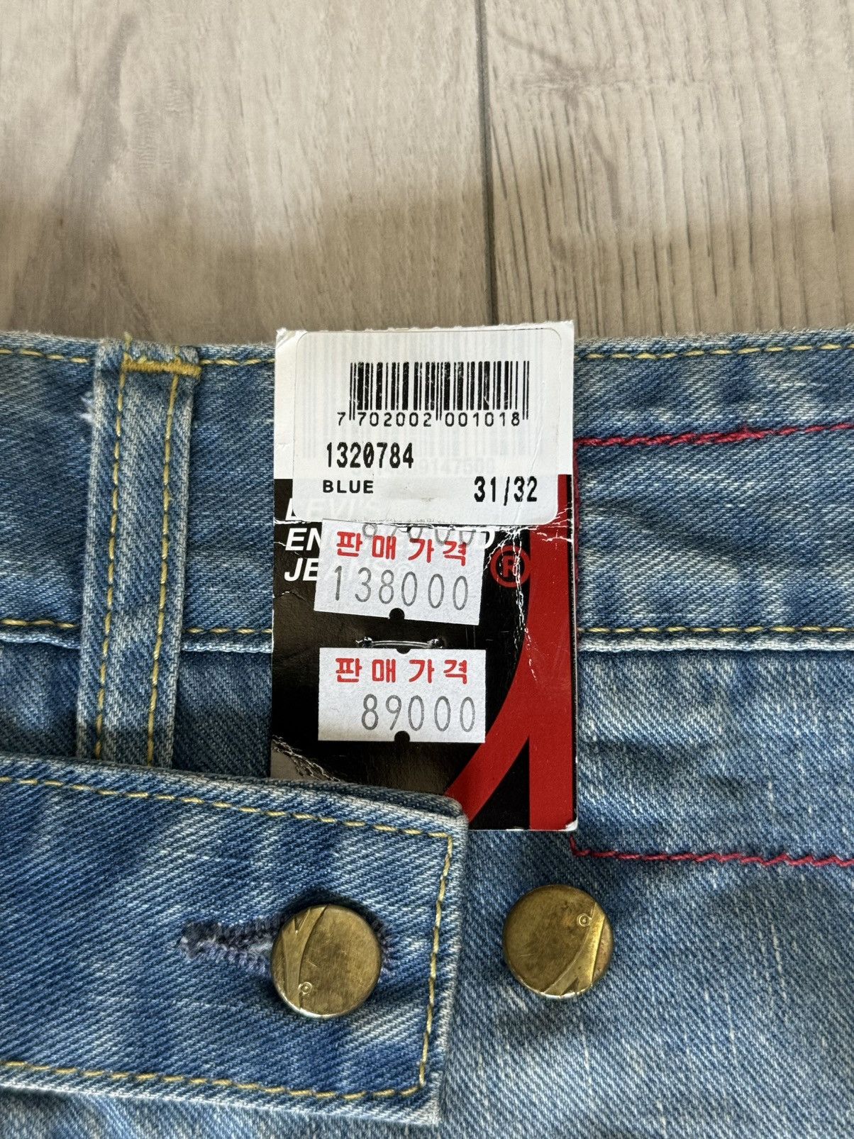 Levi's LEVI’S ENGINEERED JEANS 2005 TWISTED LEG BUCKLE CINCH BACK Size US 31 - 14 Thumbnail