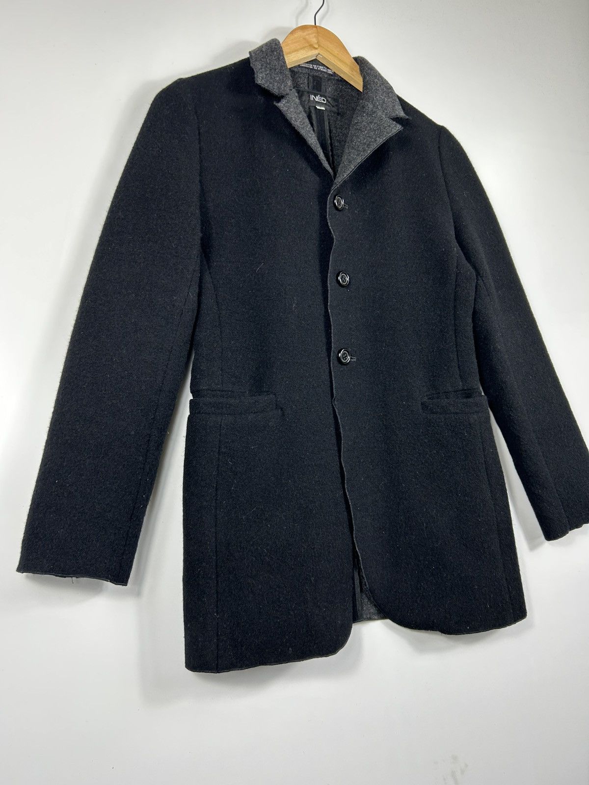 Designer × Japanese Brand × Yohji Yamamoto 🔥Ined Yohji Yamamoto Wool Single Breast Size XS / US 0-2 / IT 36-38 - 2 Thumbnail
