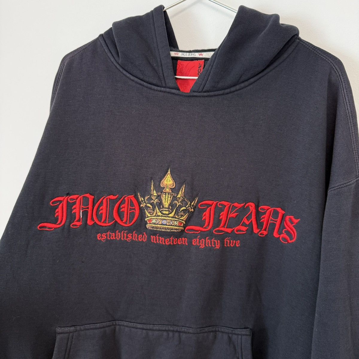 JNCO Vtg 2000s JNCO Crown Faded Distressed Hoodie XXL Skater ERD Size US XXL / EU 58 / 5 - 6 Thumbnail