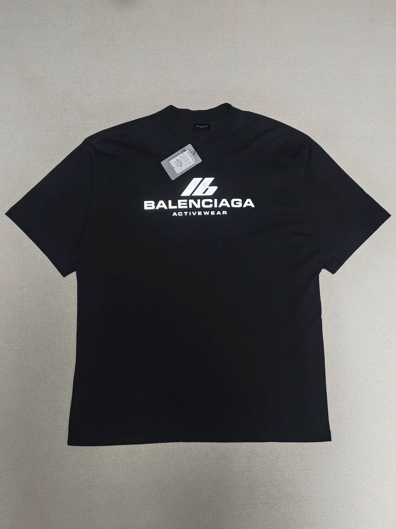 Balenciaga Balenciaga 24 FW Black Active wear Reflective Logo Short Sl Size US L / EU 52-54 / 3 - 1 Thumbnail