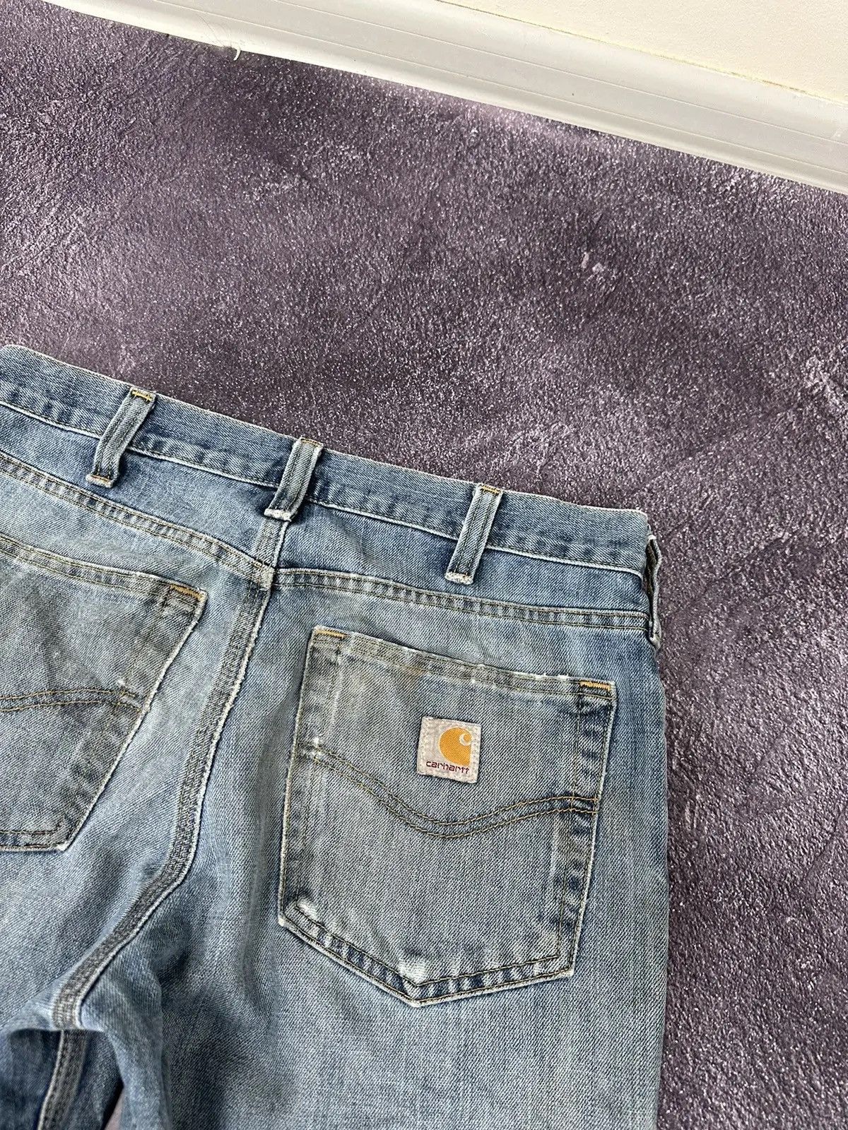 Carhartt × Vintage Vintage Carhartt USA Blue Work Hype Denim Jeans Size US 32 / EU 48 - 5 Thumbnail