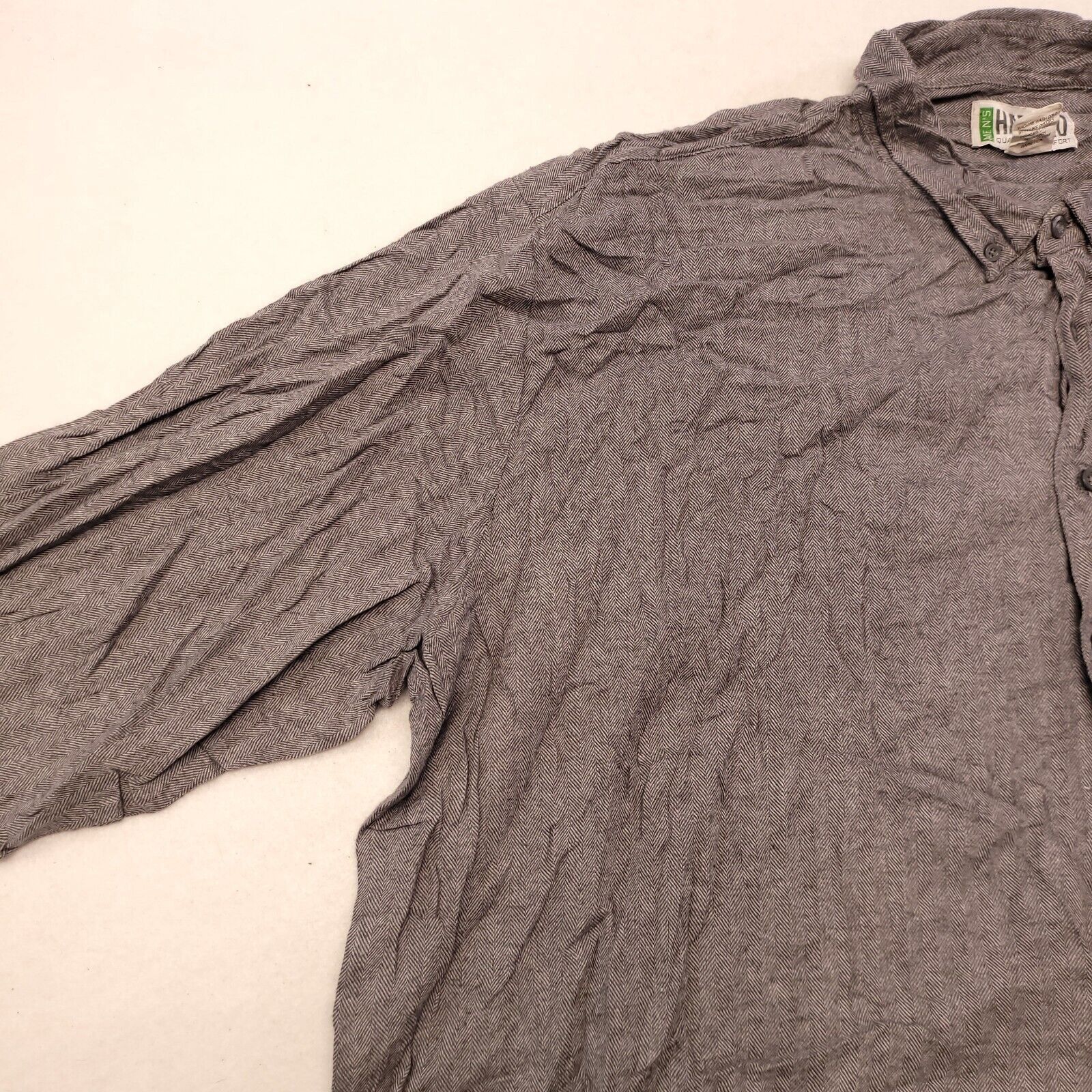 Haband Haband Flannel Casual Button Up Shirt Mens Size 4X Gray Size US XXL / EU 58 / 5 - 4 Thumbnail