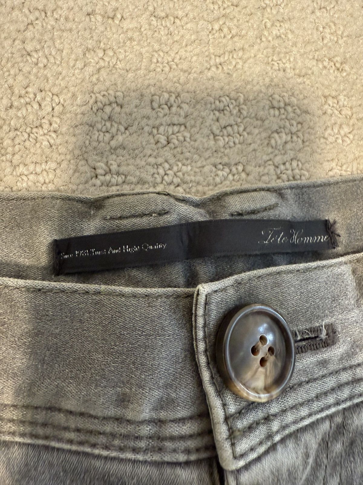 Tete Homme Issey Miyake x Tete Homme Cargo Biker Flare Jeans Size US 29 - 8 Thumbnail