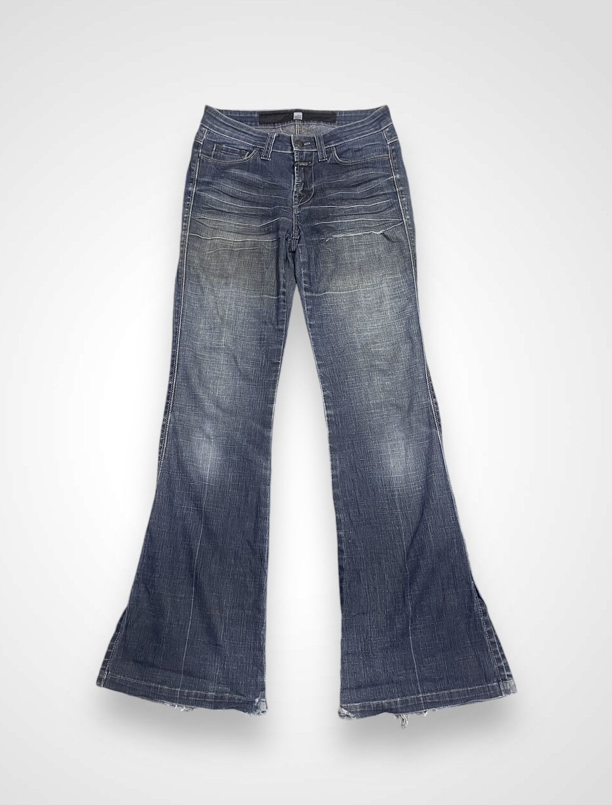 Marithe + Francois Girbaud Distressed Marithe Francois Girbaud Flare Jeans (14) Size 27" / US 4 / IT 40 - 1 Thumbnail