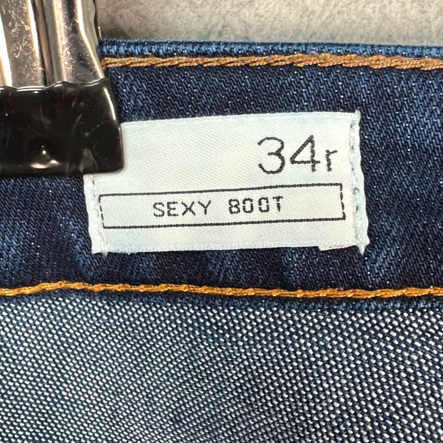 Gap Gap 1969 Jeans Womens 34 Bootcut Dark Wash Denim Mid Rise 5-Pocket Cotton Blend 29 In Inseam Blue Vintage No Shirt? Size 24" / US 00 / IT 34 - 3 Thumbnail