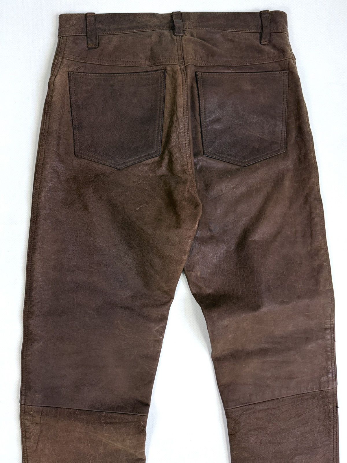 Genuine Leather Vintage 90s Stockerpoint Leather Biker Western Pants Size US 32 / EU 48 - 13 Thumbnail