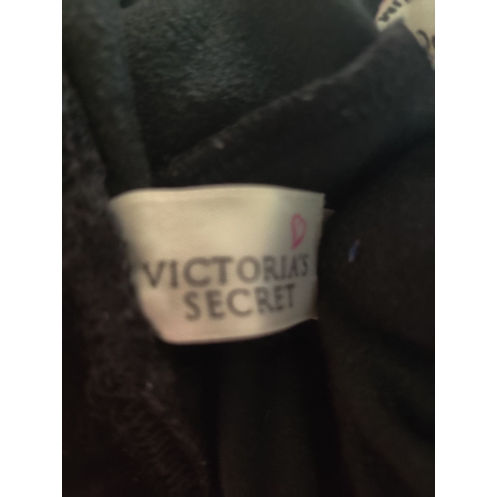 Victoria's Secret Victorias Secret M Black Velour Leggings Y2K Lounge Glam Vin Size 24" / US 00 / IT 34 - 12 Thumbnail