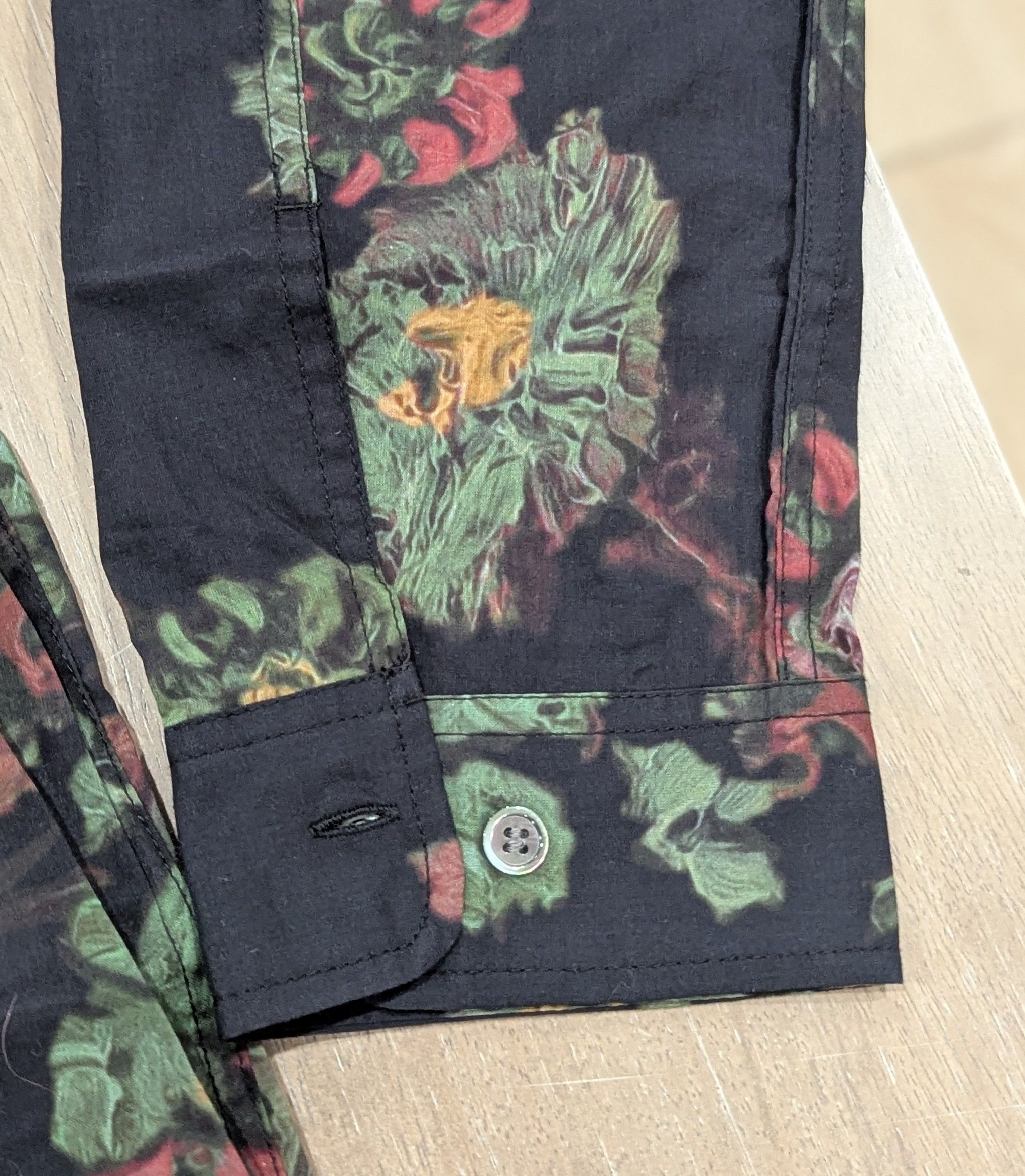 John Elliott JOHN ELLIOTT Floral LS Button Up Shirt Black 5 - 2XL Size US XXL / EU 58 / 5 - 5 Thumbnail