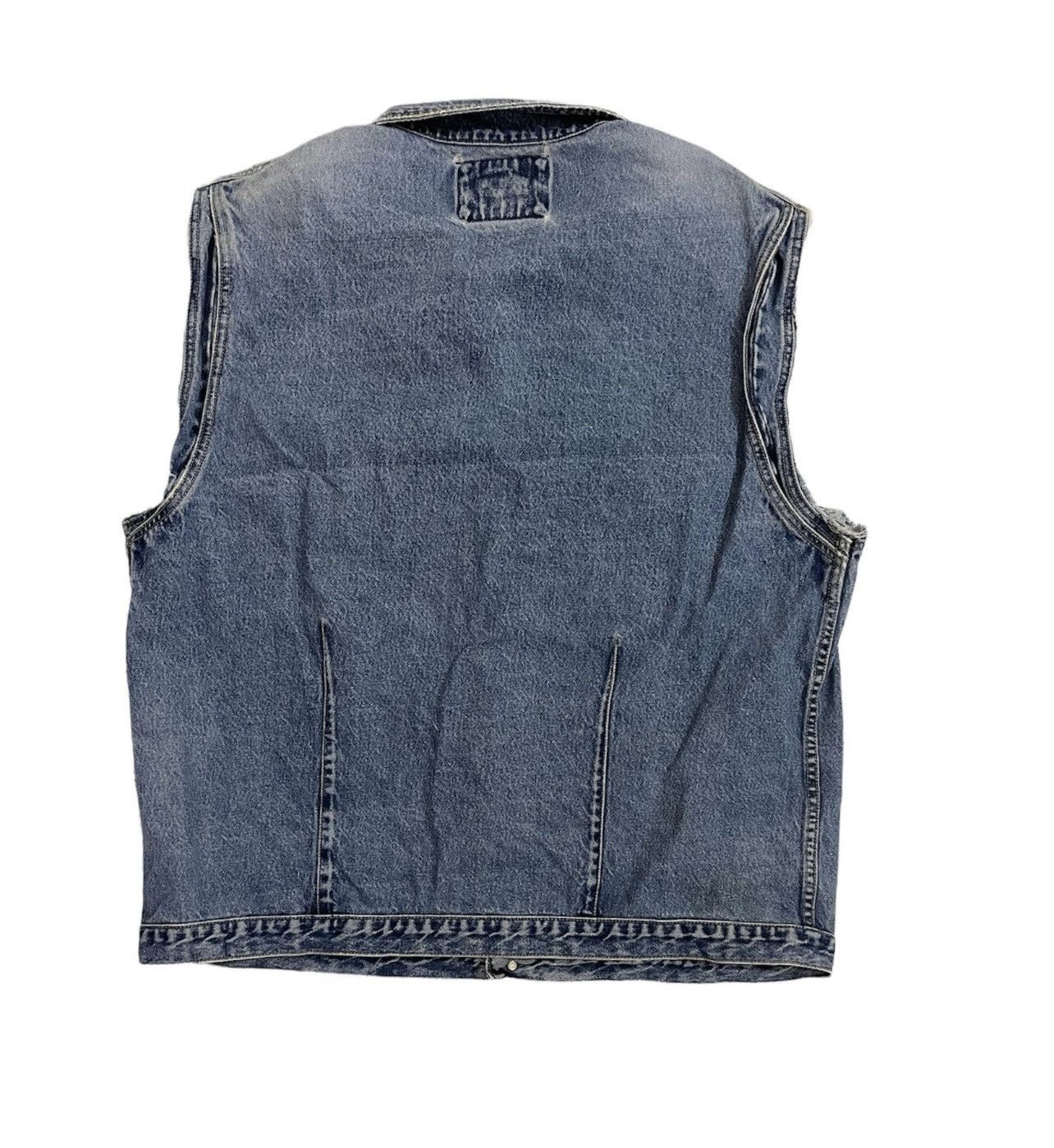 Marithe + Francois Girbaud Marithe Francois Girbaud denim jacket sleevless Size US XXL / EU 58 / 5 - 3 Thumbnail
