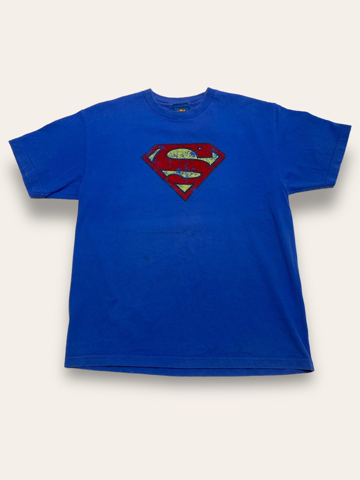 DC Comics 2006 Vintage DC COMICS SuperMan Blue Big Logo T Shirt Size US M / EU 48-50 / 2 - 1 Thumbnail