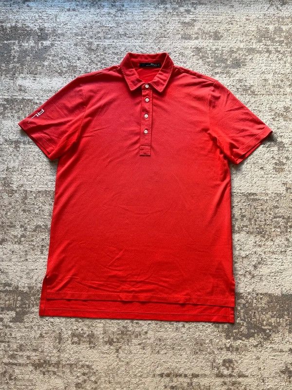 Polo Ralph Lauren RLX Polo Ralph Lauren Golf Sz L Red Rare Polo Shirt Size US L / EU 52-54 / 3 - 1 Thumbnail