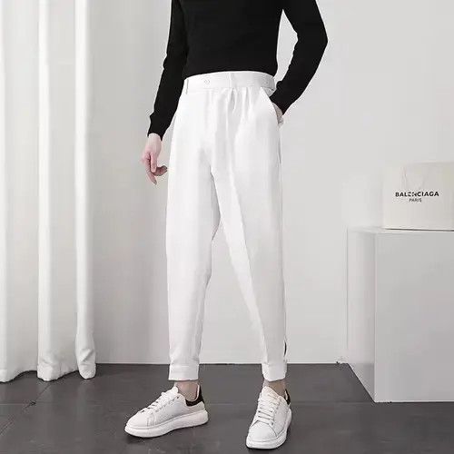Japanese Brand Pleated Tapered Male Blazer Pants Trousers Size US 29 - 4 Thumbnail