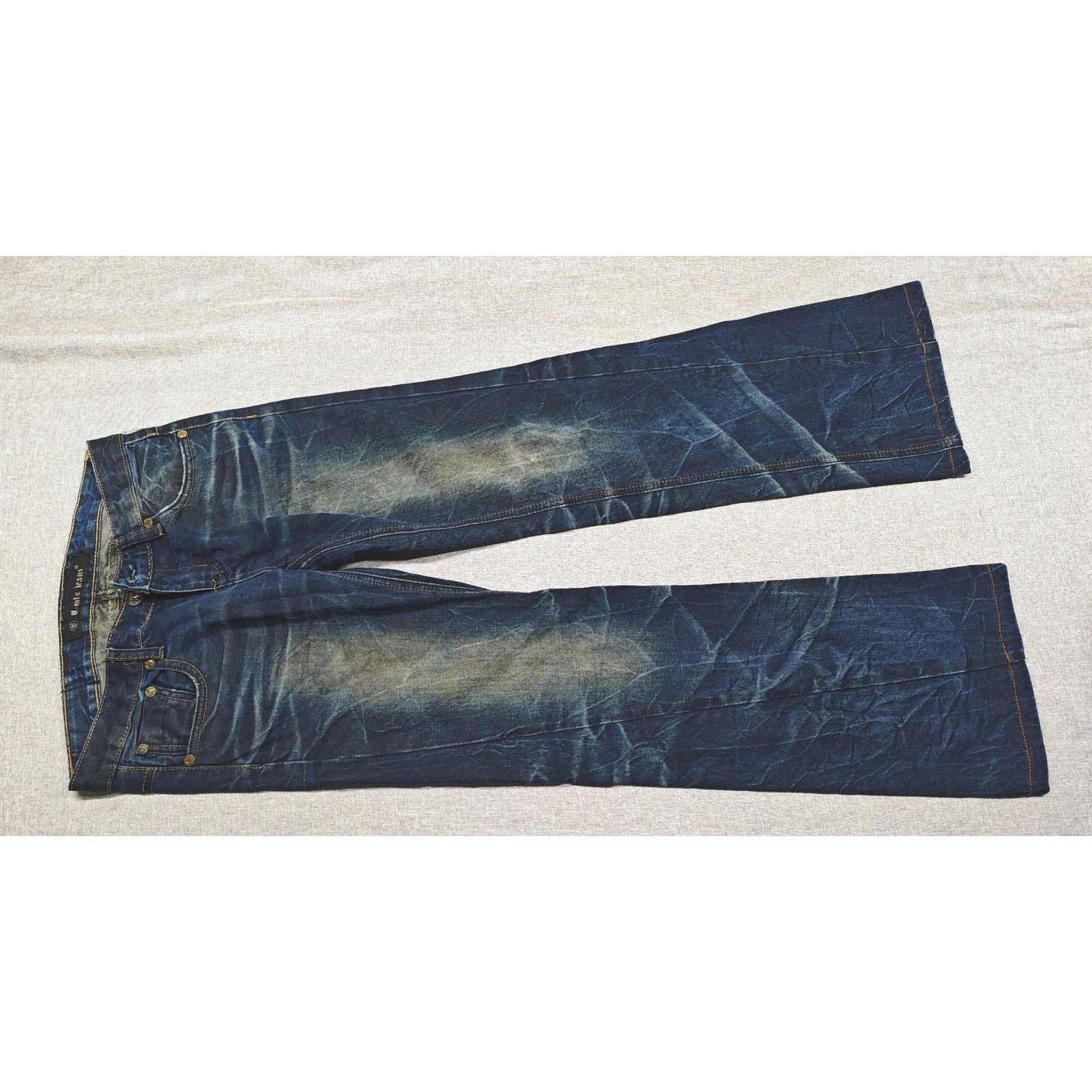 Hysteric Glamour × Undercover Vintage Japanese Brand Faded Wash Low-rise Denim Jeans Blue Size 30" / US 8 / IT 44 - 3 Thumbnail