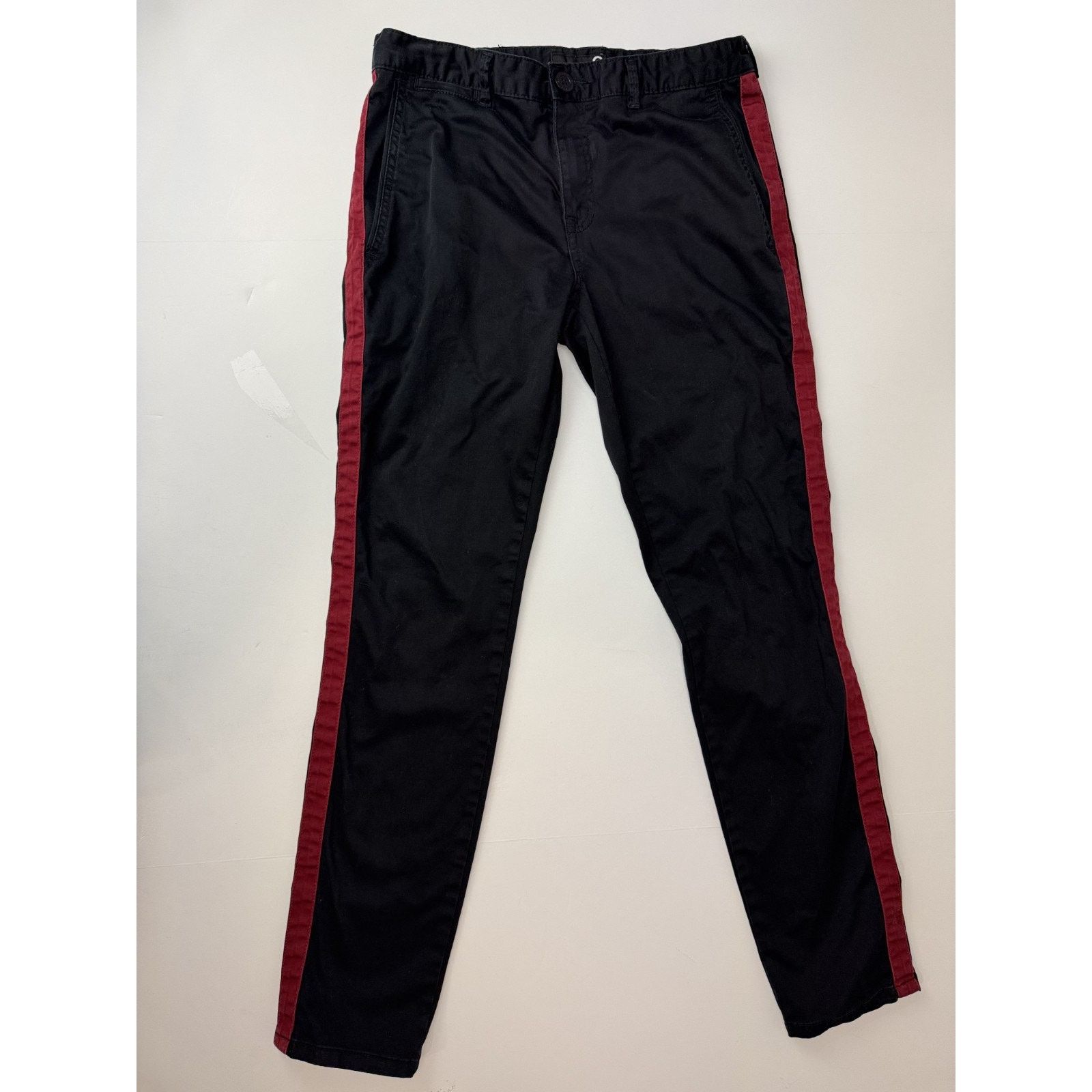 Other Guess G by Guess Black Skinny Pants Trousers Red Side 30*32 Size US 30 / EU 46 - 1 Thumbnail
