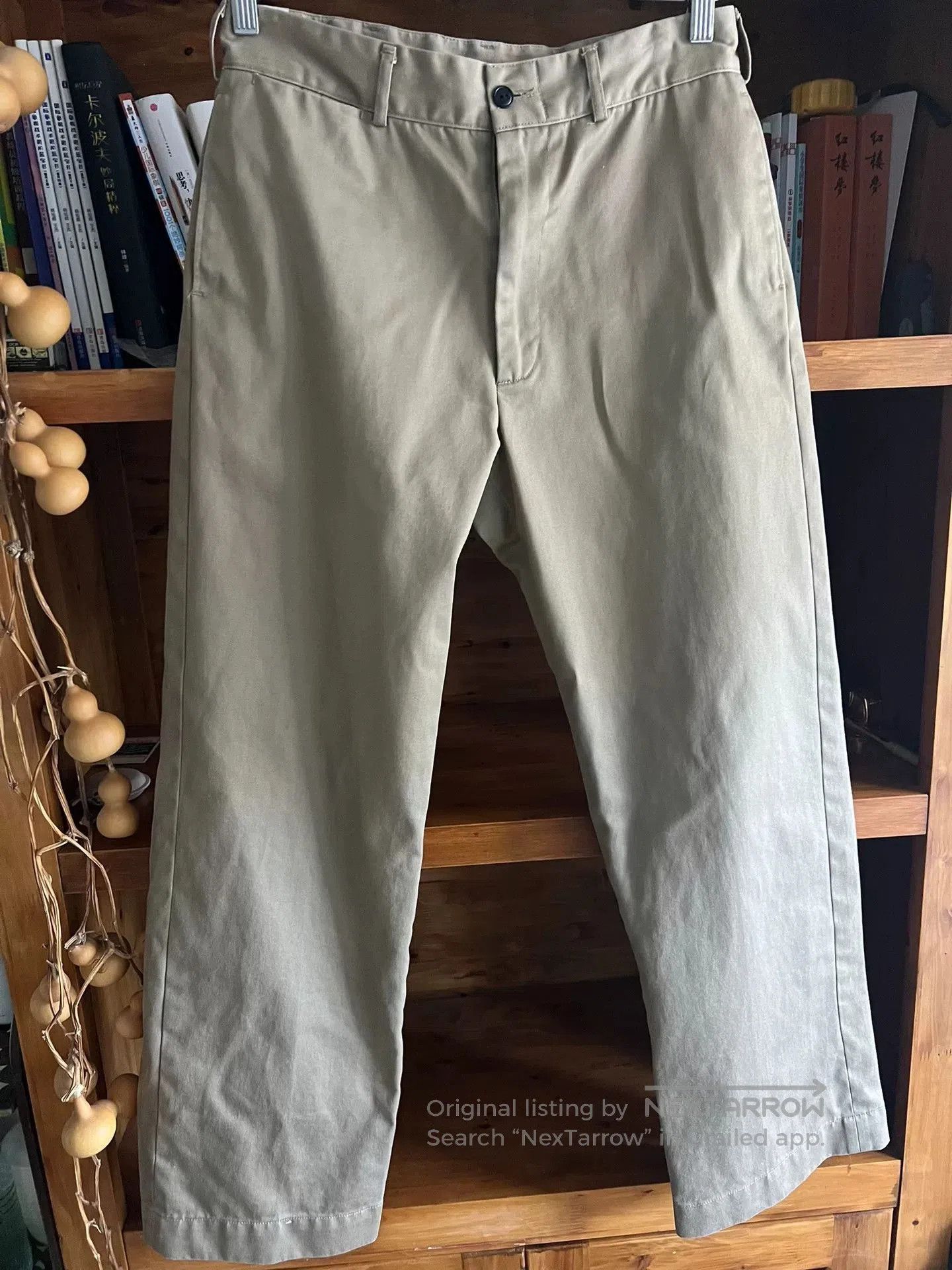 N.Hoolywood khaki pants with custom zipper details. Size US 32 / EU 48 - 2 Thumbnail