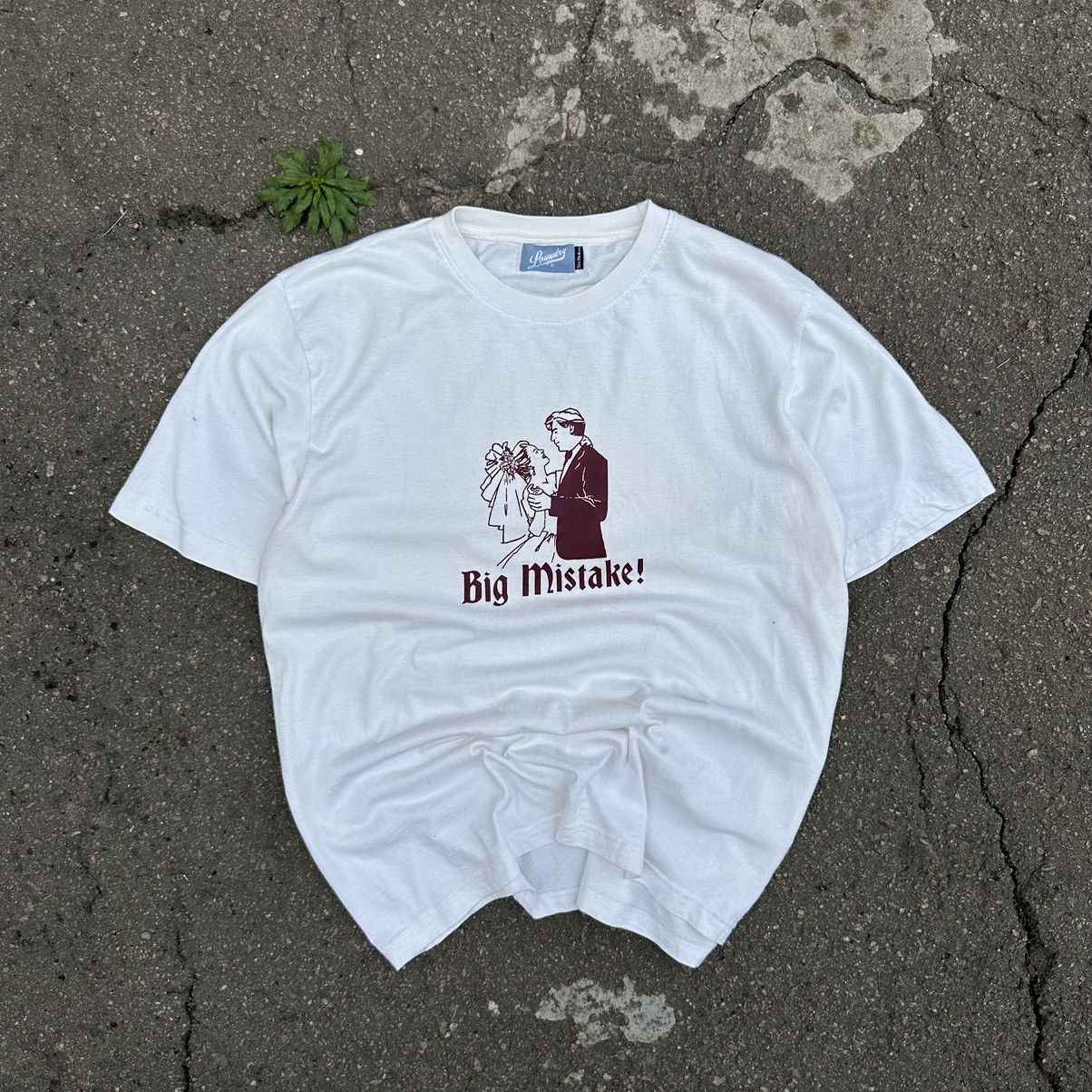 Vintage Vintage T-shirts Joke Humour Big Mistake Big Logo Y2K 00s Size US M / EU 48-50 / 2 - 1 Thumbnail
