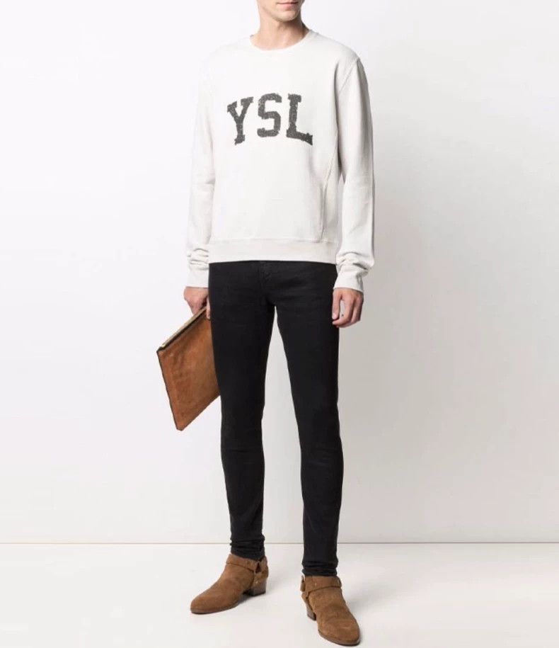 Yves Saint Laurent saint laurent Logo sweatshirt 2501-Nextarrow Size US M / EU 48-50 / 2 - 2 Thumbnail