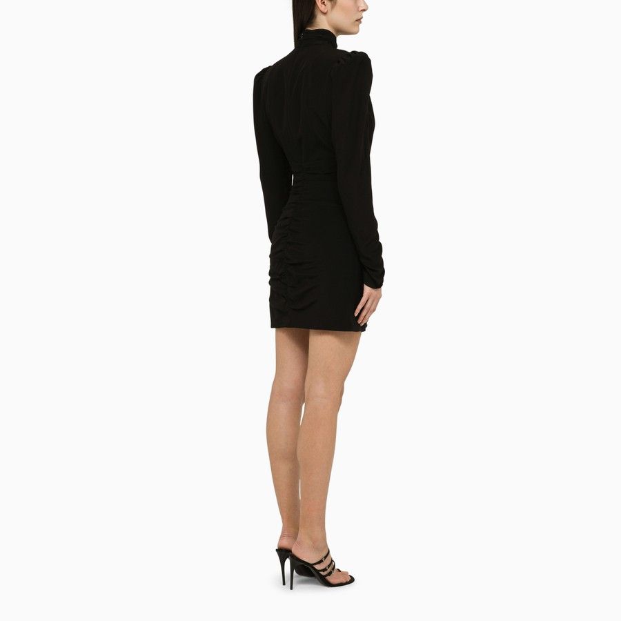 Alessandra Rich o1d2blof0724 Mini Dress in Black Size M / US 6-8 / IT 42-44 - 3 Thumbnail