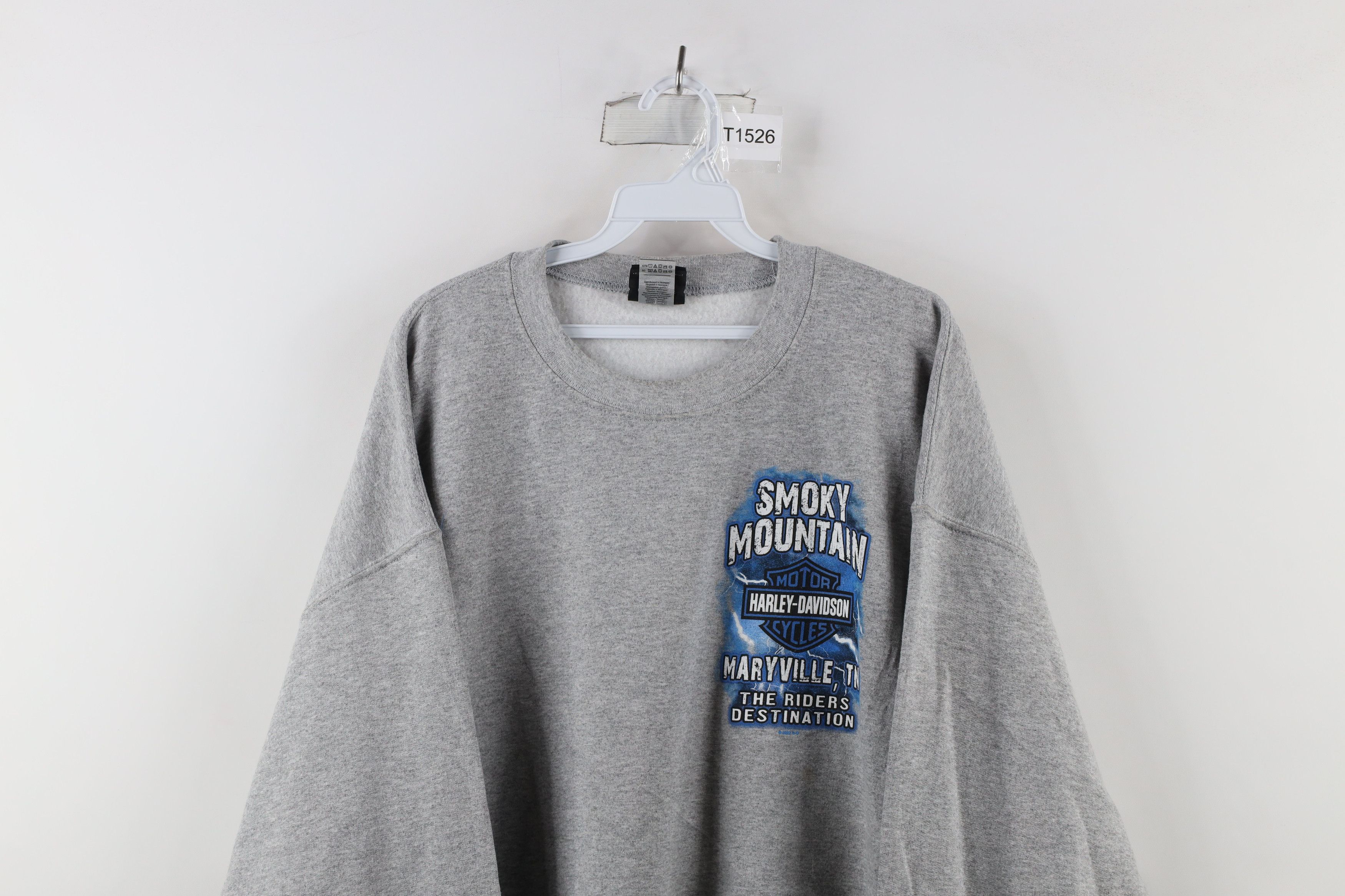Harley Davidson Harley Davidson Mountain Dragon Crewneck Sweatshirt Gray Size US XL / EU 56 / 4 - 2 Thumbnail