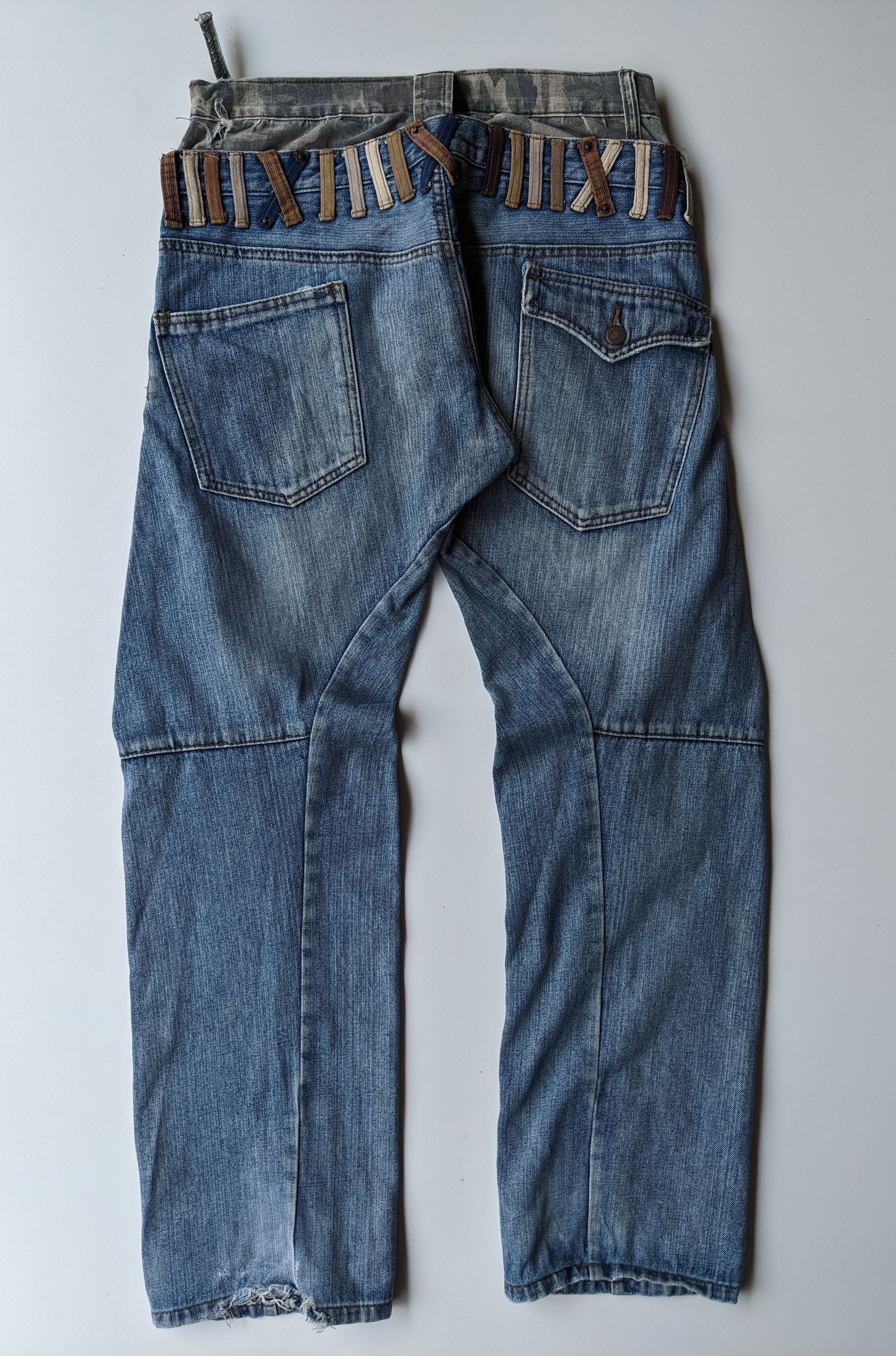 Japanese Brand Breathmint double waist camo jeans Size US 31 - 2 Thumbnail