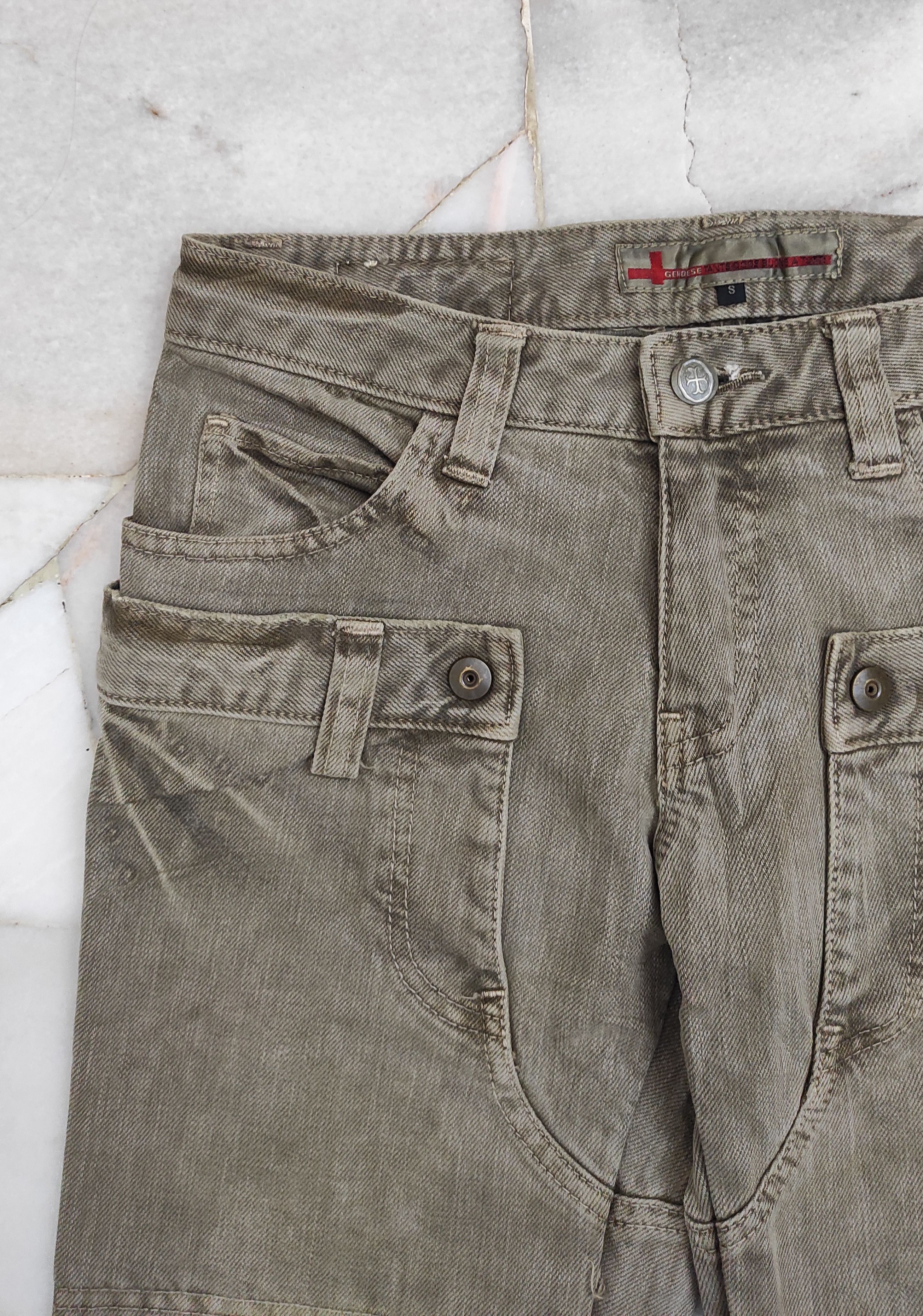 Japanese Brand Fw2000 Rare GENOESE Flip Pocket extraordinary Jeans Size 29" - 9 Thumbnail