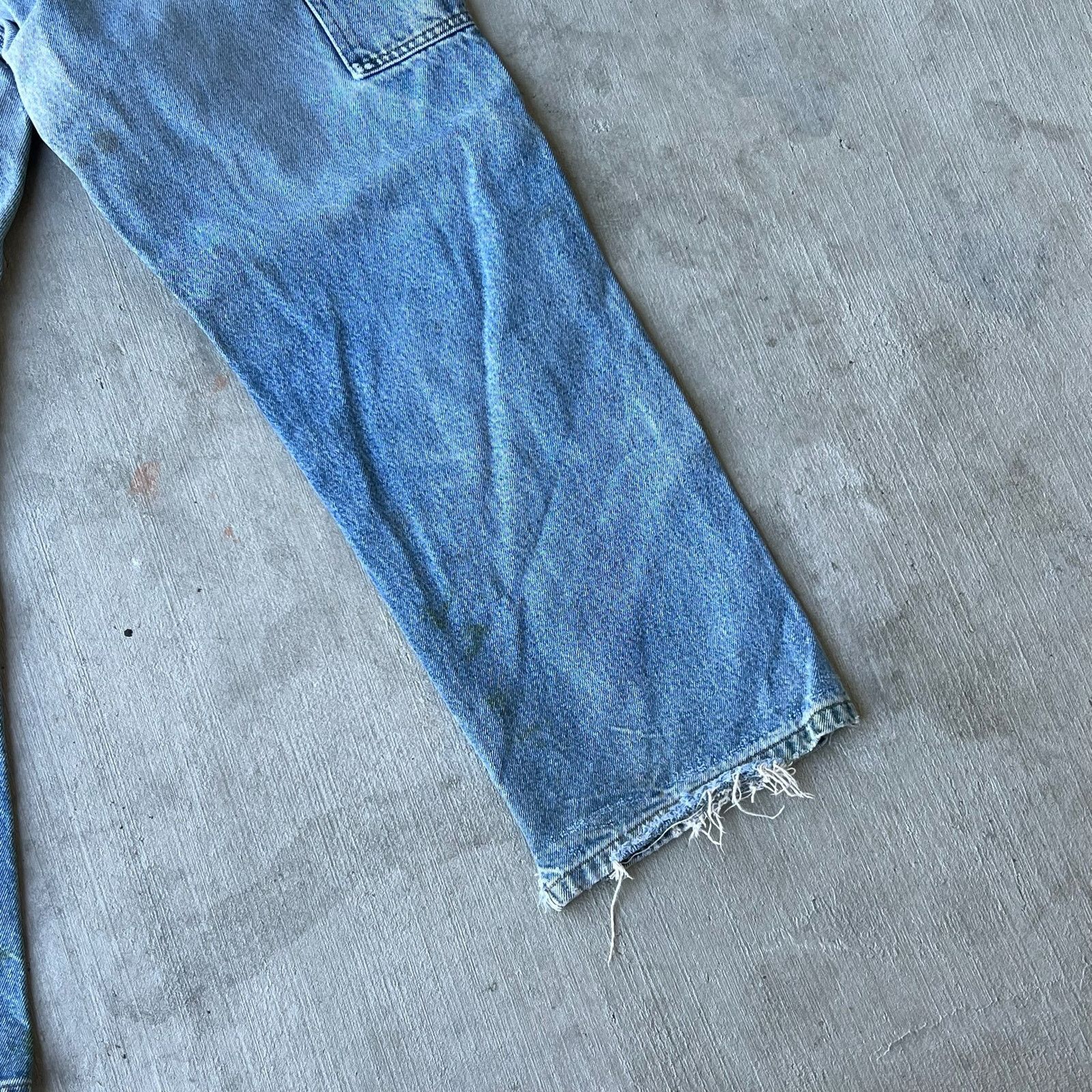 Carhartt × Vintage Carhartt faded denim blue jean double knee work wear pants Size US 32 / EU 48 - 12 Thumbnail
