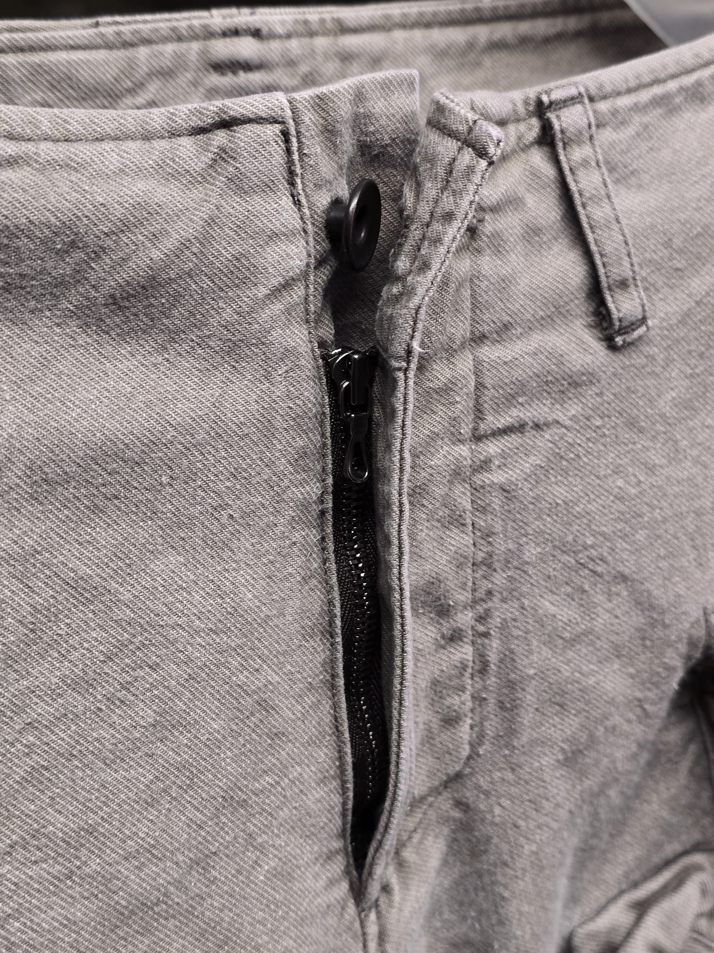 Julius Julius Grey Cotton Serge Gas-Mask Cargo Shorts Size US 32 / EU 48 - 4 Thumbnail