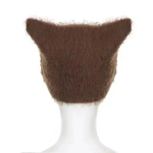 Japanese Brand Hat Kawaii Knitted Star Pattern Cat Ear Beanies Hat Size ONE SIZE - 4 Thumbnail