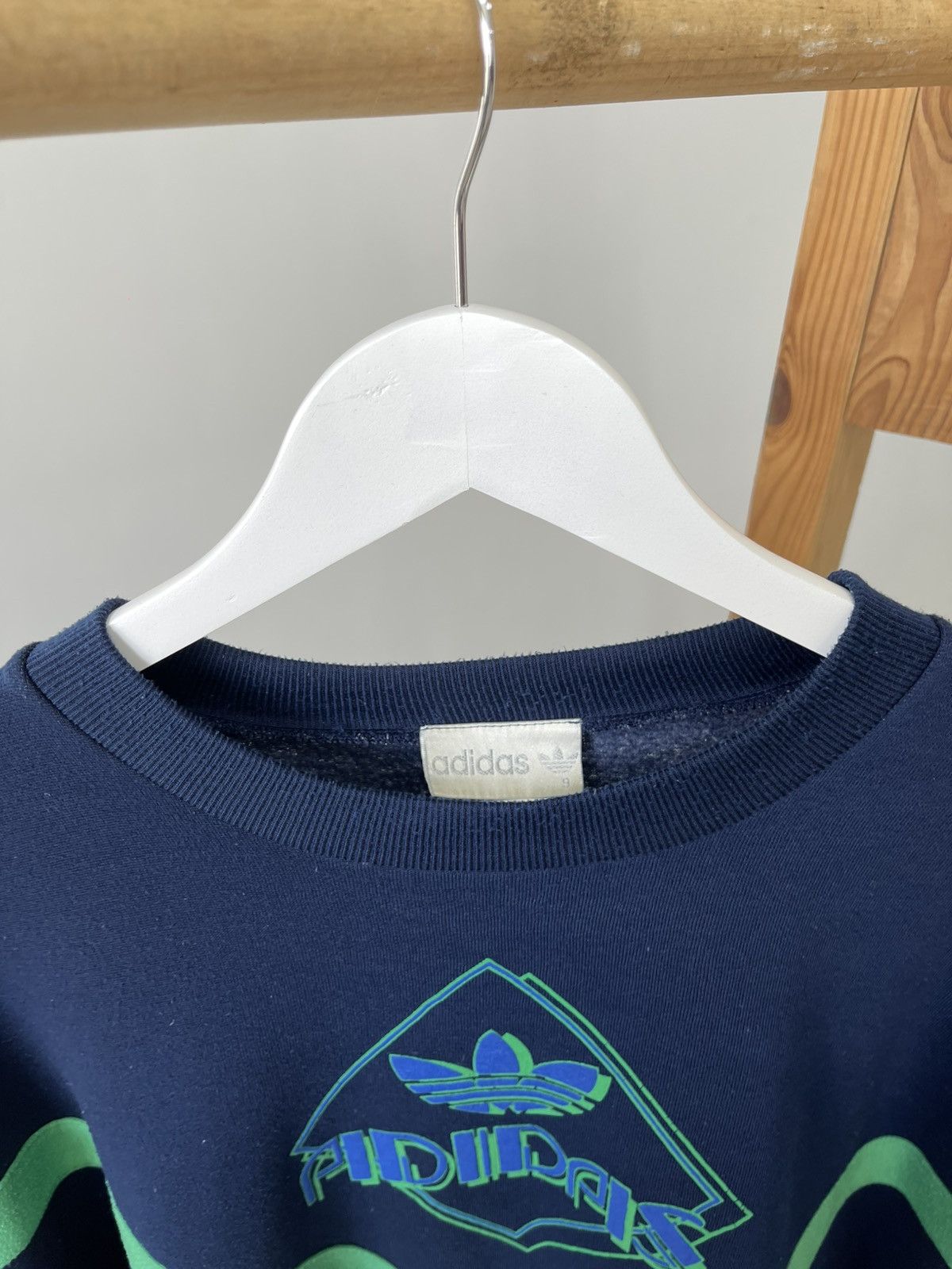 Adidas Vintage Rare Adidas Oversized Crewneck Big Logo Sweatshirt Size US XL / EU 56 / 4 - 7 Thumbnail