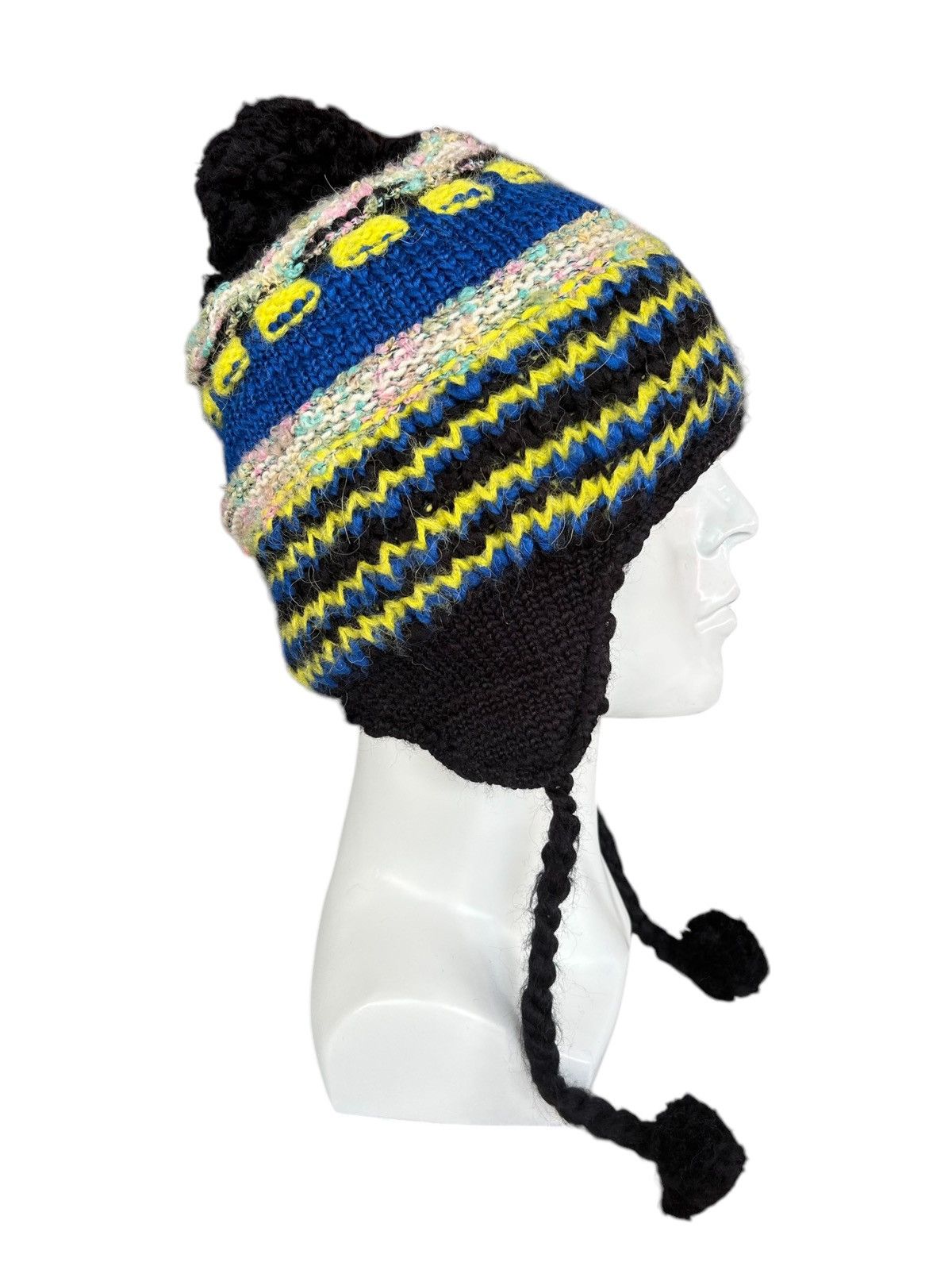 Japanese Brand × Kapital × Vintage Japanese Brand phenix Crochet Knitt Mohair Beanie 🎌☠️☠️ Size ONE SIZE - 1 Thumbnail