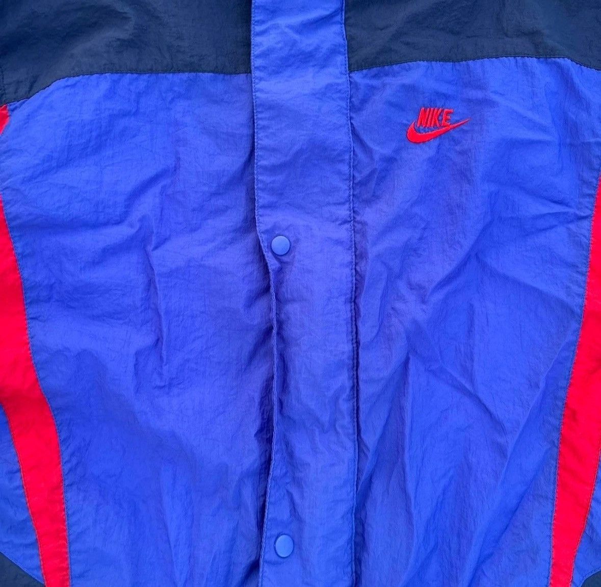 Nike Vintage Nike Windbreaker S Red Blue 90’s Nike Size US S / EU 44-46 / 1 - 5 Thumbnail