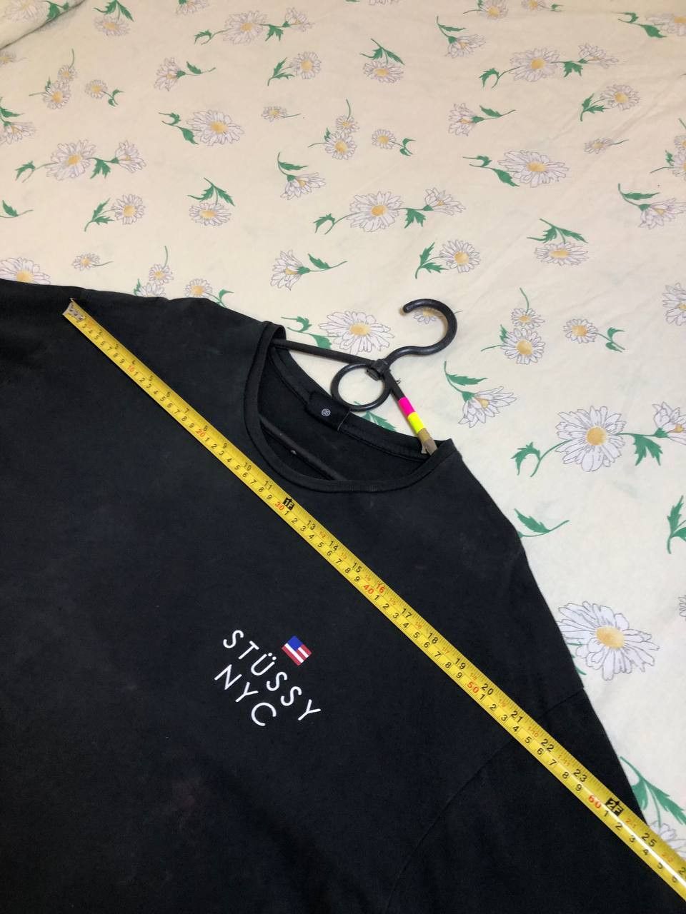Stussy T-Shirt black Streetwear Y2K Stussy Vintage big print Size US L / EU 52-54 / 3 - 15 Thumbnail