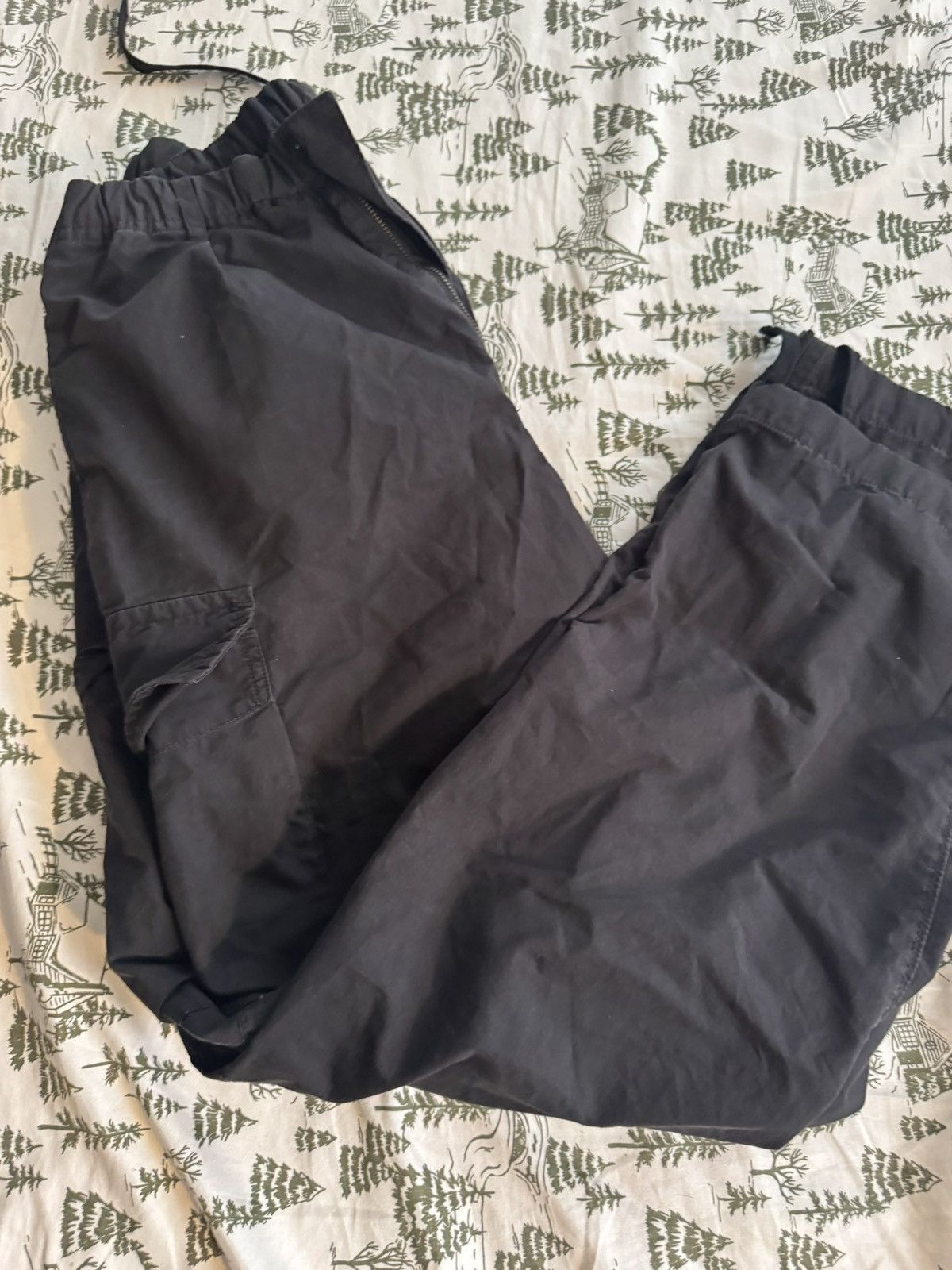 Uniqlo × Vintage Uniqlo black parachute pants Size US 30 / EU 46 - 1 Thumbnail