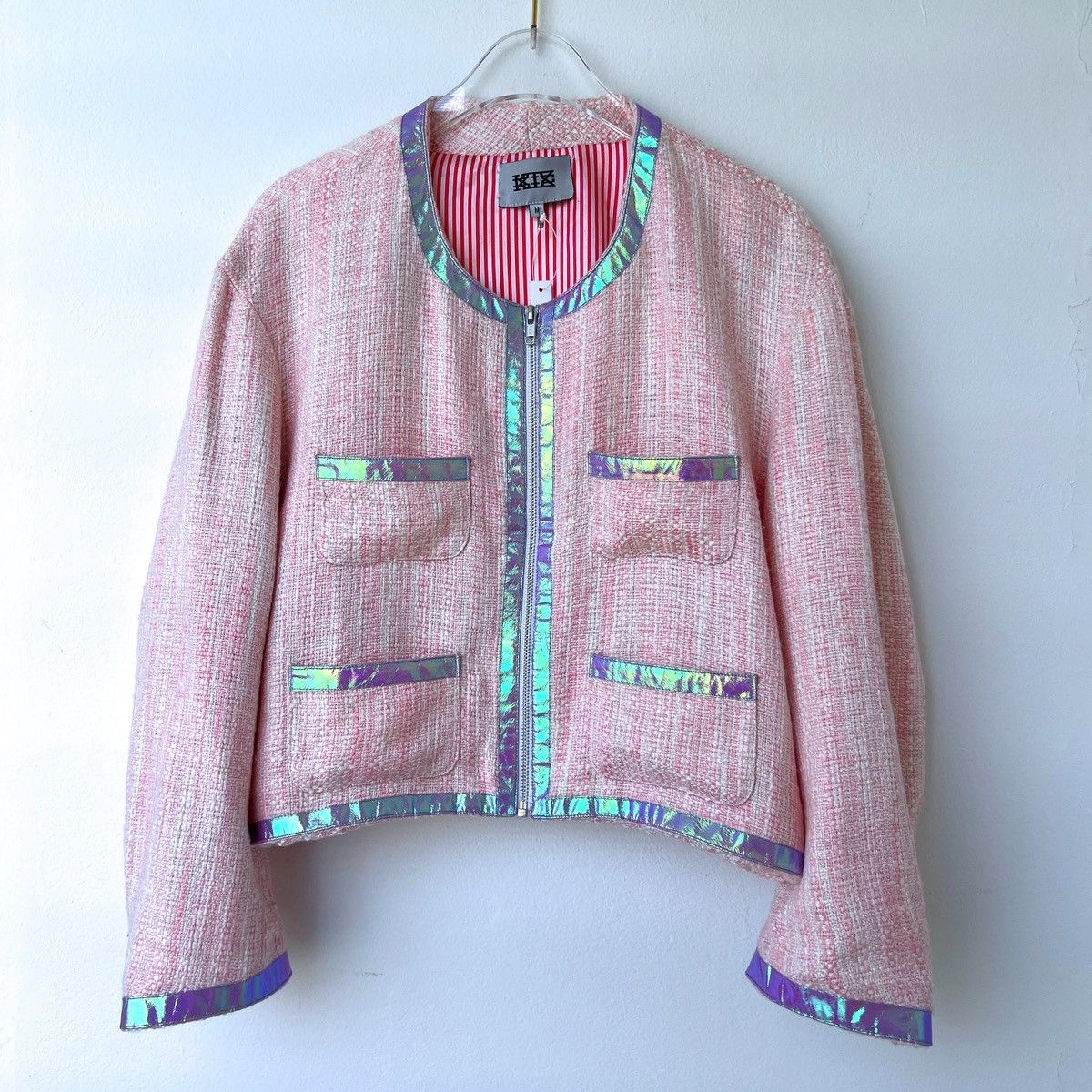 KTZ KTZ Kokon To Zai Pink tweed Bomber Jacket 2014 Cruise Size M / US 6-8 / IT 42-44 - 4 Thumbnail