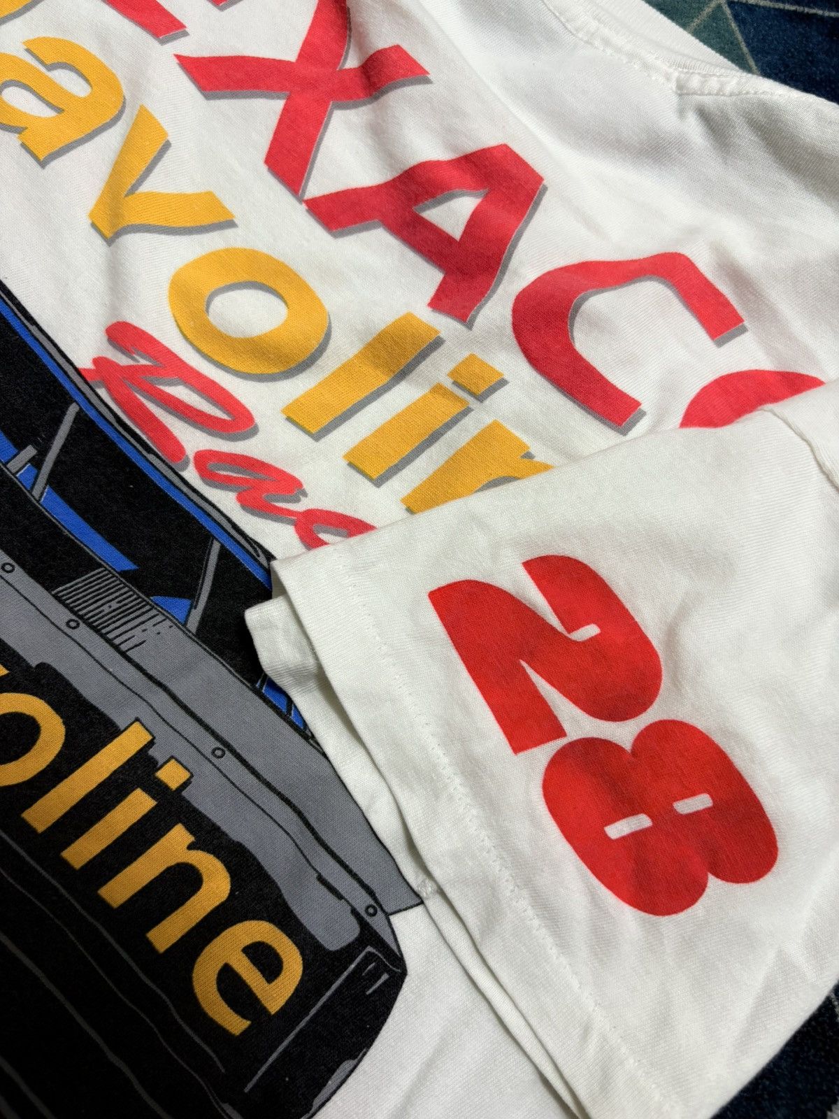 Vintage 🔥HOT🔥 VINTAGE OVP DRAG TEXACO HAVOLINE RACING TEE Size US L / EU 52-54 / 3 - 5 Thumbnail