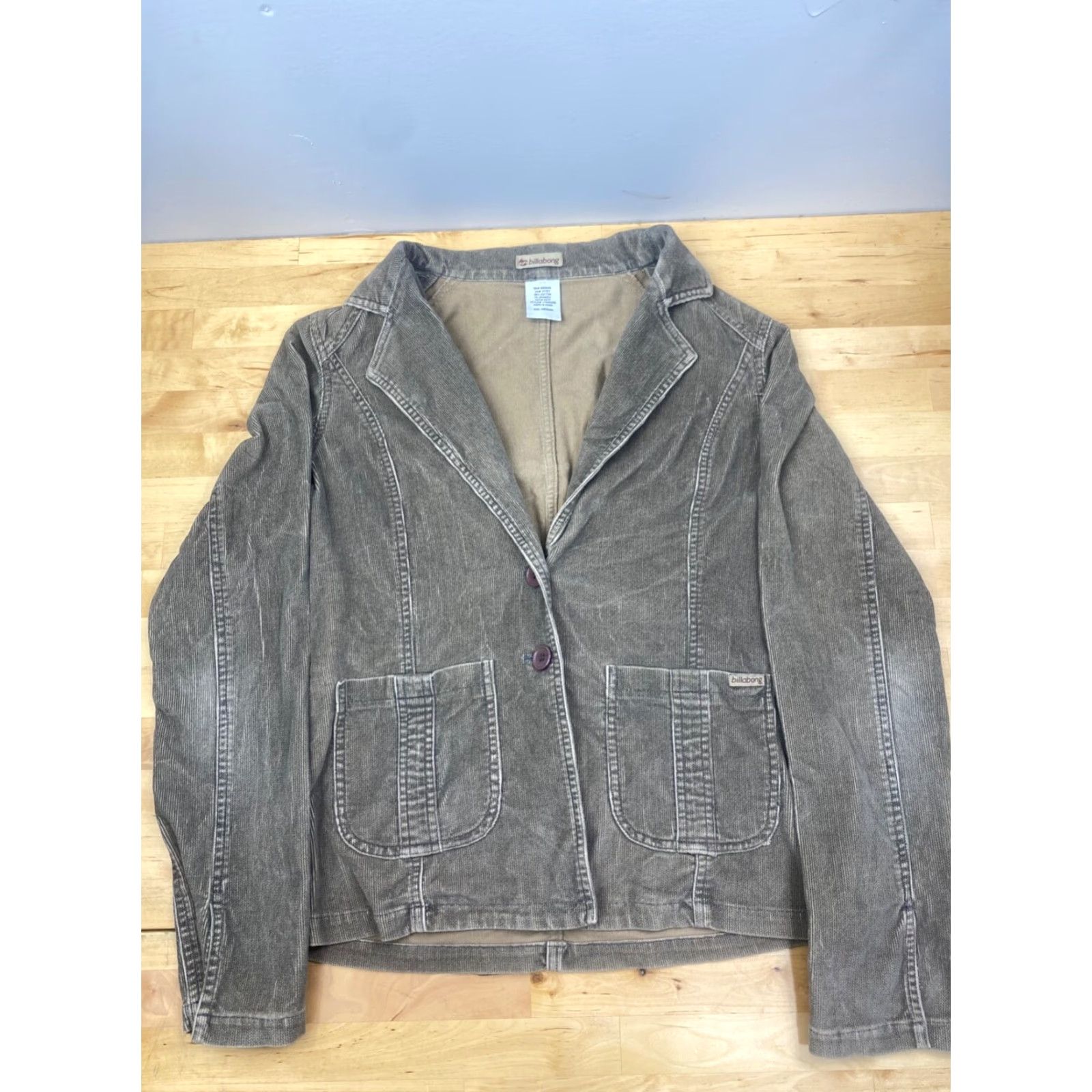 Billabong VINTAGE Billabong Womens Coat M Brown 2 Button Casual Pockets #6369 Size M / US 6-8 / IT 42-44 - 2 Thumbnail