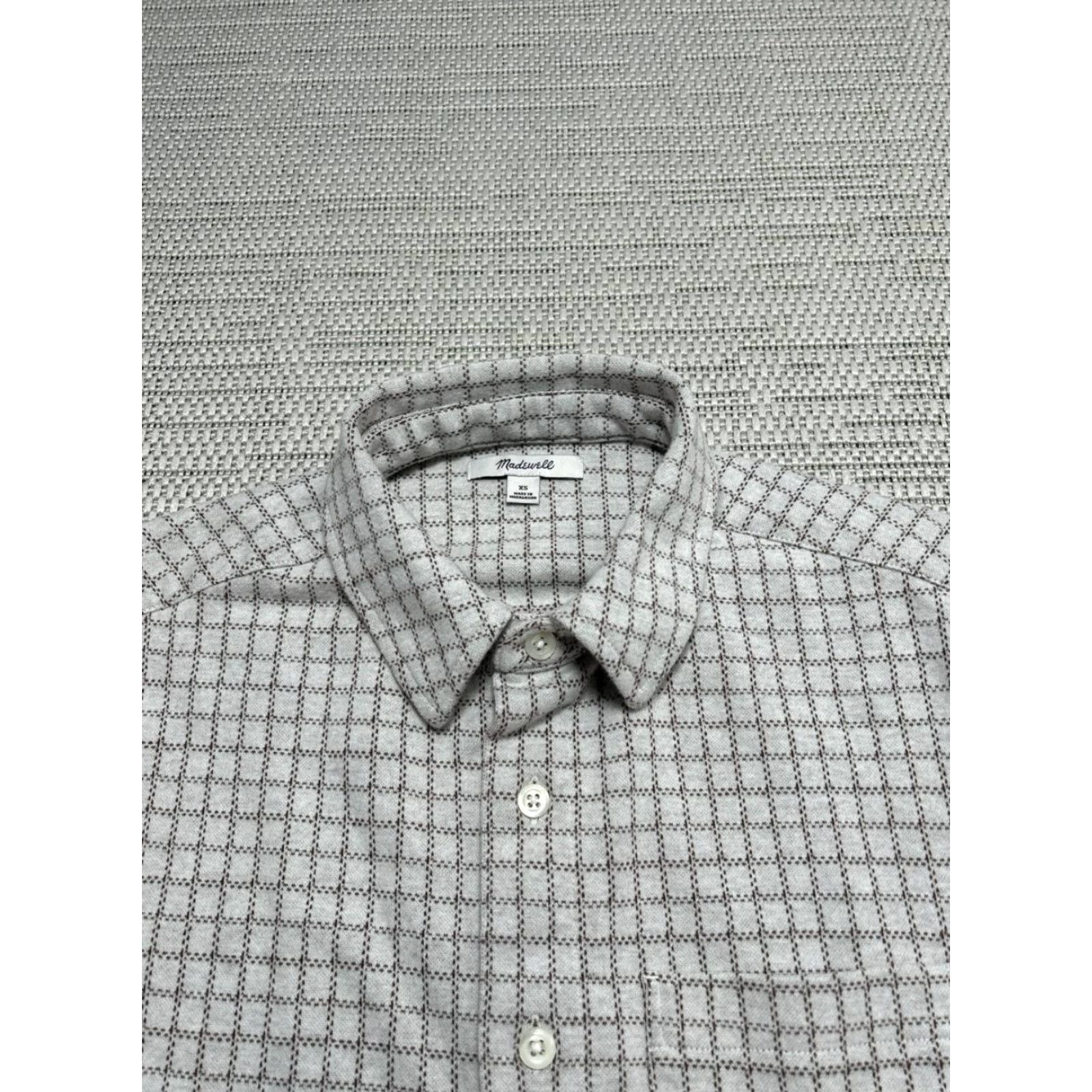 Madewell Madewell Shirt Womens XS White Cotton Blend Button Up Plaid Cardigan? Size XS / US 0-2 / IT 36-38 - 2 Thumbnail